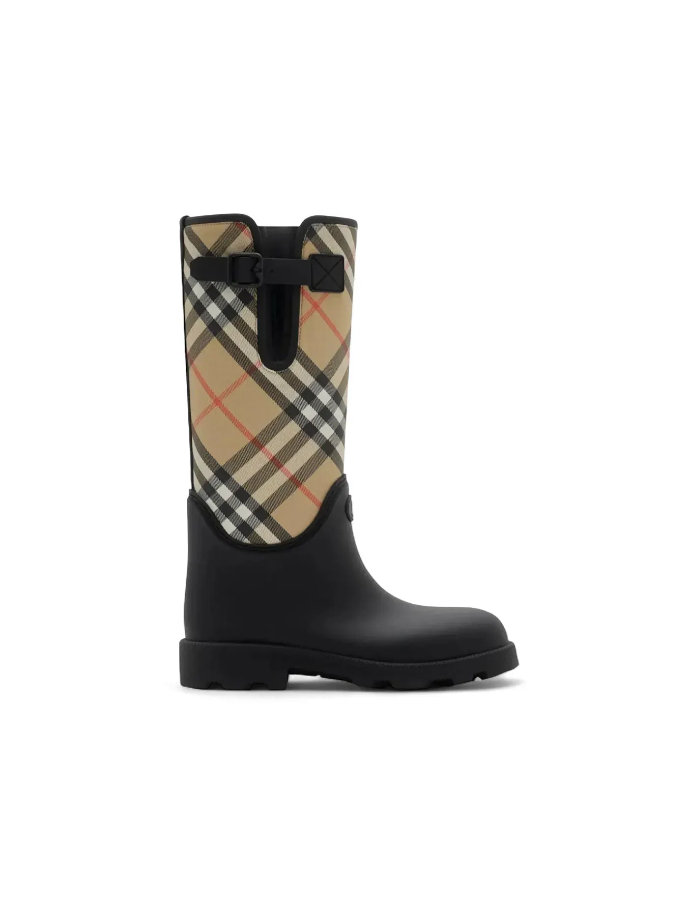 Женские ботинки с принтом Burberry Marsh Stamp Boots Burberry — изображение 1 из 1, черный