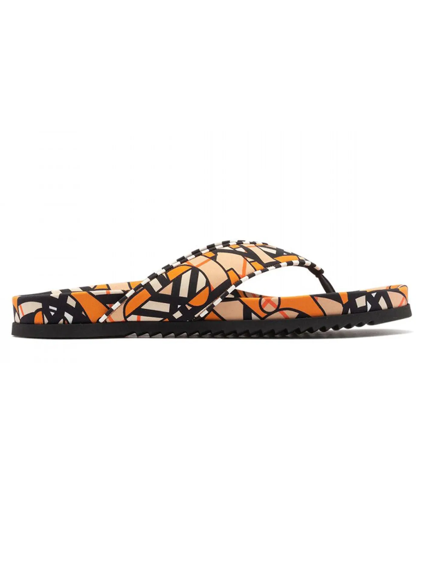 Мужские сандалии с принтом Burberry Monogram Print Sandal Burberry — изображение 1 из 2, оранжевый белый