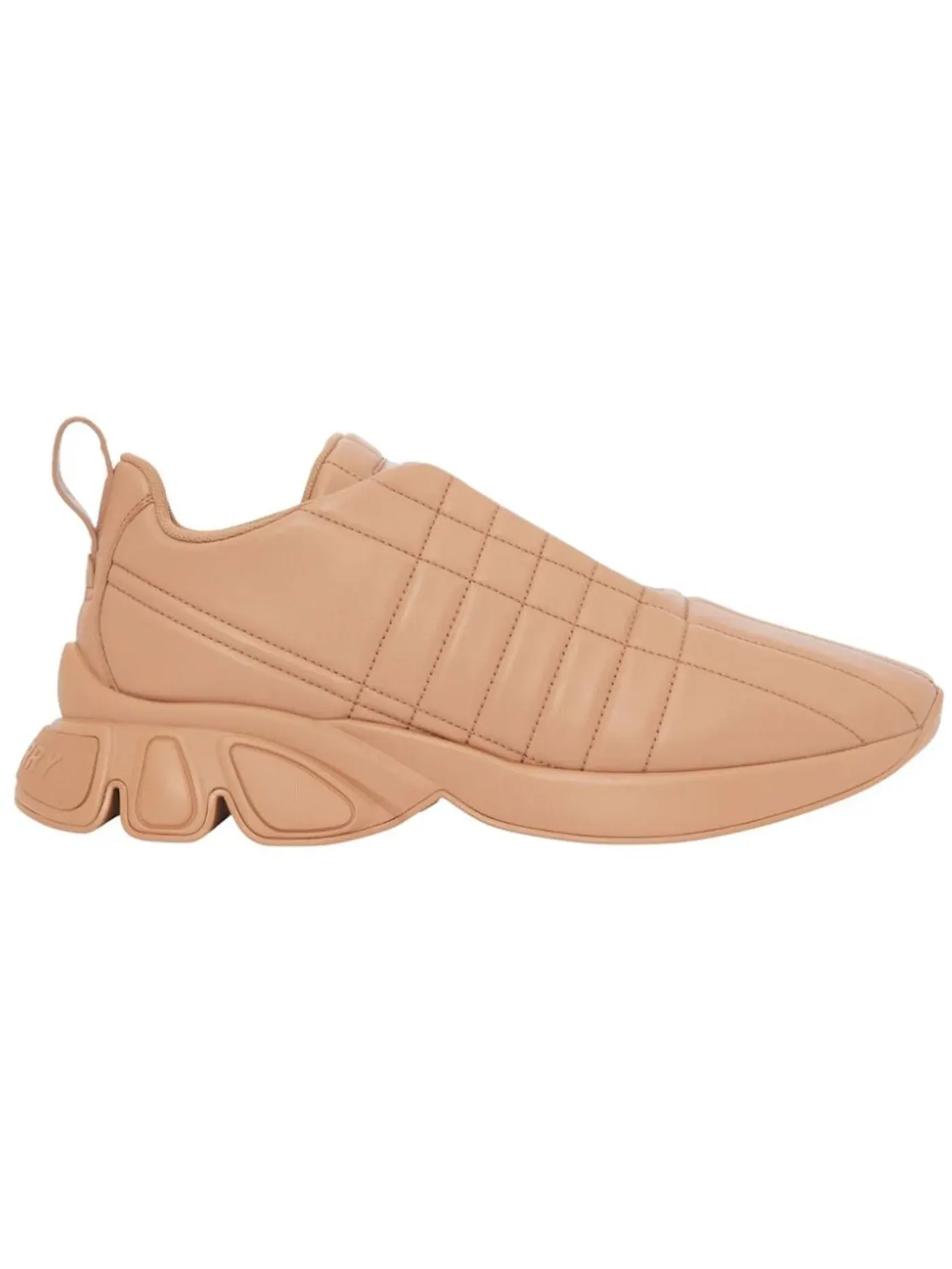 Мужские кеды с квилтингом Burberry Burberry Quilted Leather Classic Trainer, Dark Biscuit — изображение 1 из 1