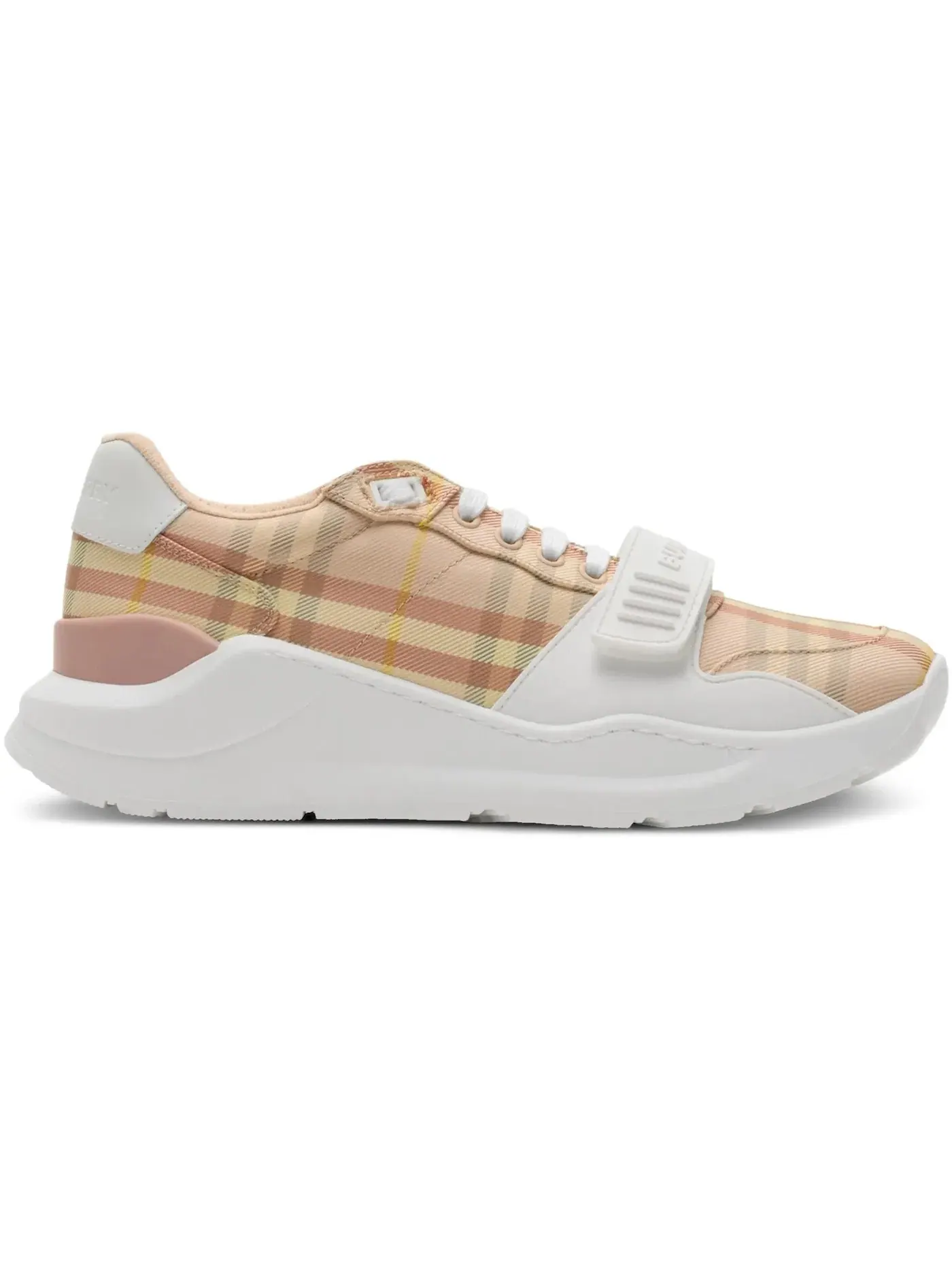 Женские кроссовки с принтом Burberry Ramsey Check Sneaker Burberry, Archive Natural