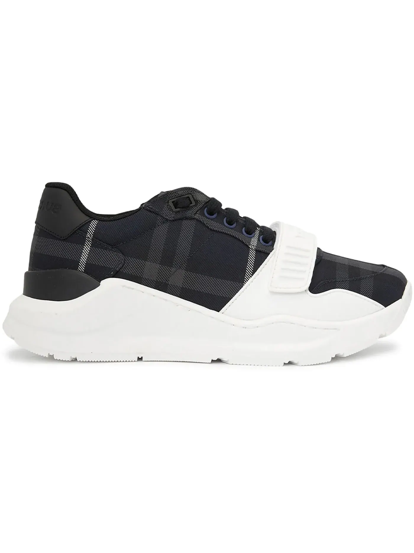 Мужские кеды с принтом Burberry Ramsey Check Sneaker Burberry — изображение 1 из 1, темно-синий