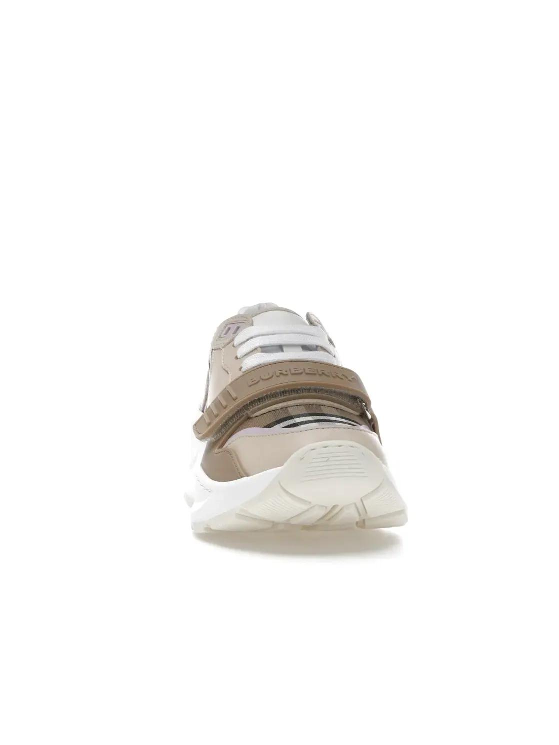 Женские кеды с принтом Burberry Ramsey Vintage Check Sneaker Burberry — изображение 2 из 4, бежевый//коричневый
