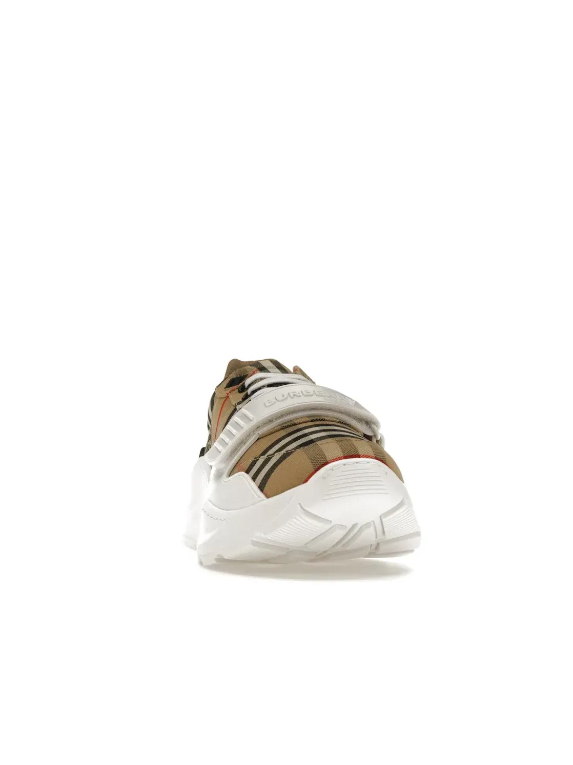 Мужские кроссовки с принтом Burberry Ramsey Vintage Check Suede Leather Burberry — изображение 2 из 4, белый