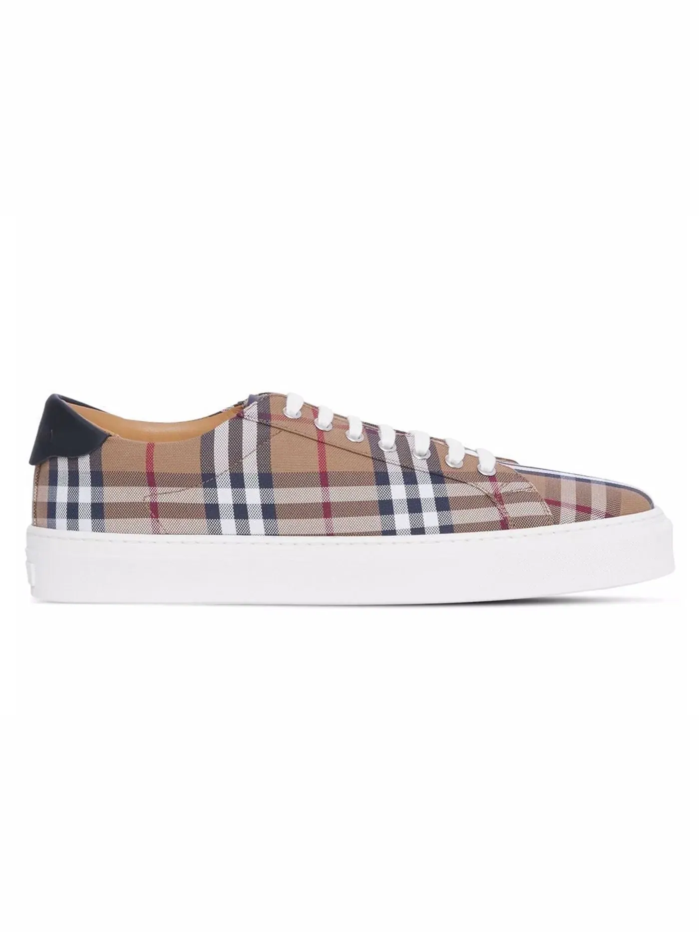 Мужские кроссовки с принтом Burberry Rangleton Check Burberry — изображение 1 из 1, коричневый