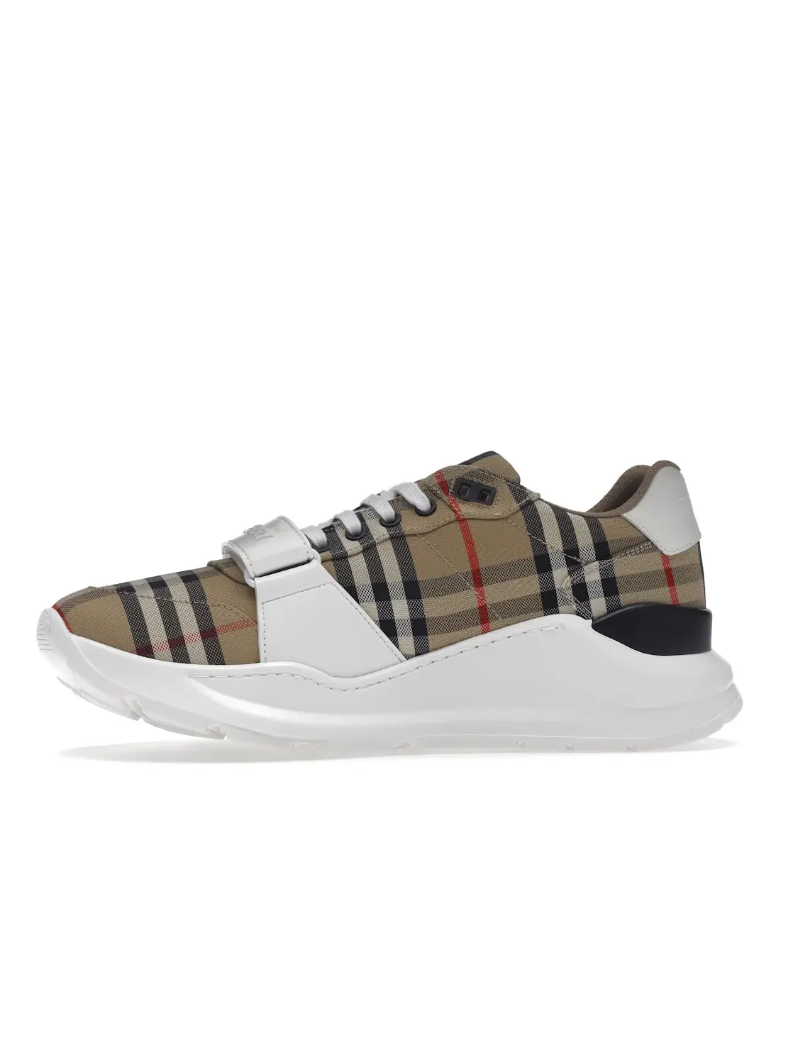 Мужские кроссовки с принтом Burberry Regis Burberry — изображение 3 из 4, бежевый/белый