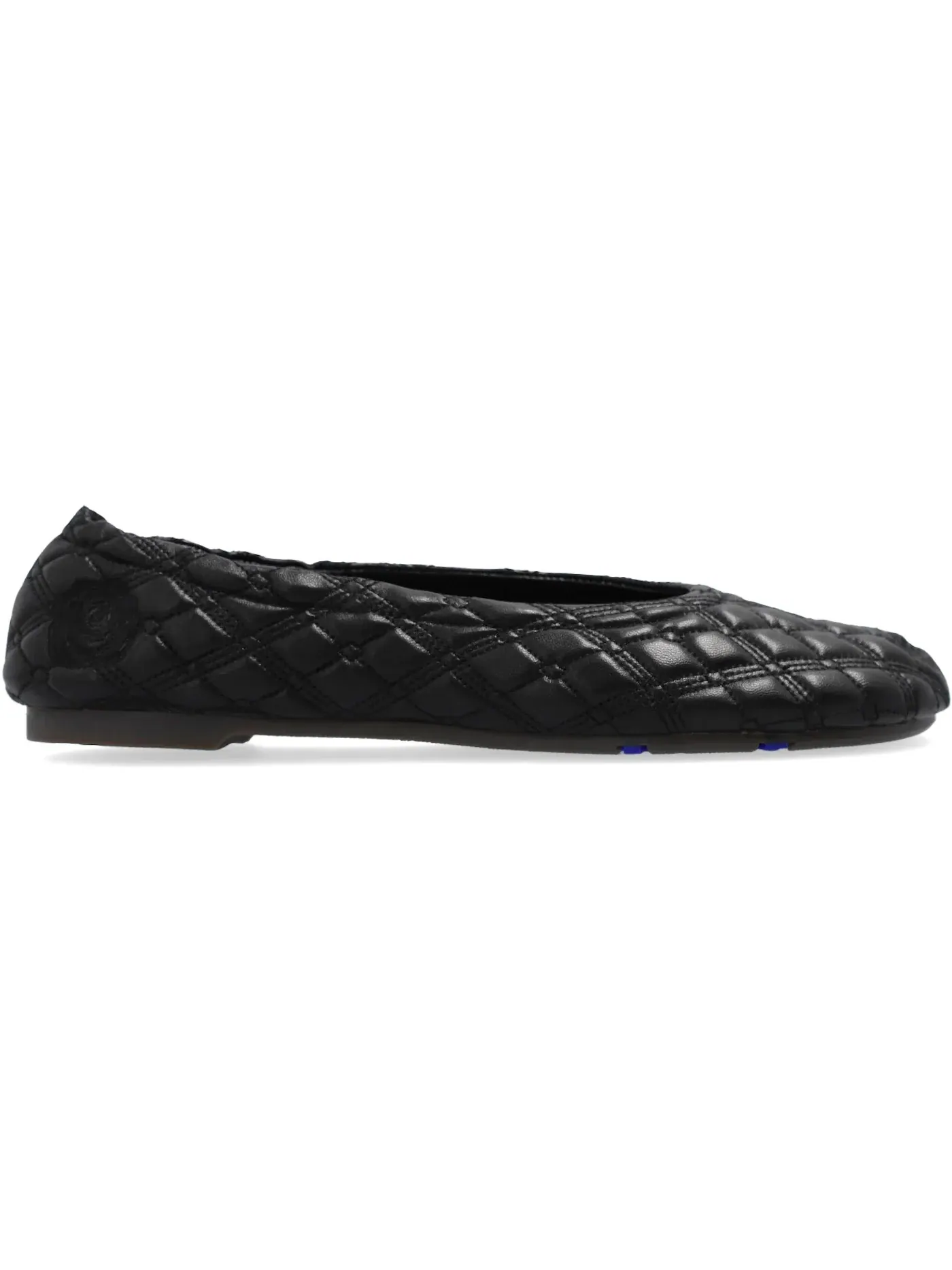 Женские балетки кожаные Burberry Sadler Leather Ballet Flats — изображение 1 из 1, черный