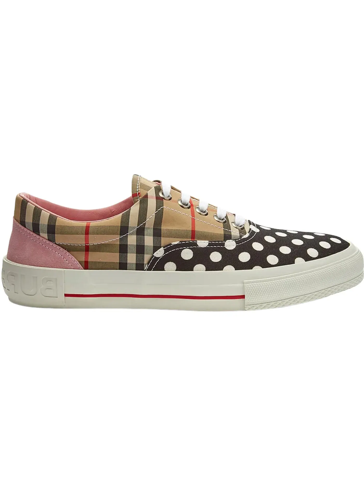 Мужские кеды с принтом Burberry Skate Burberry — изображение 1 из 1, бежевый