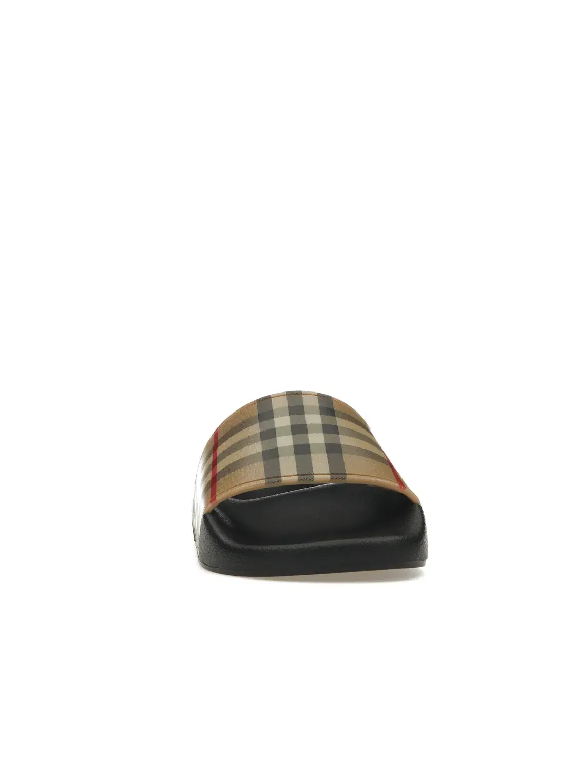 Женские шлепанцы с принтом Burberry Slides Burberry — изображение 2 из 4, черный/бежевый