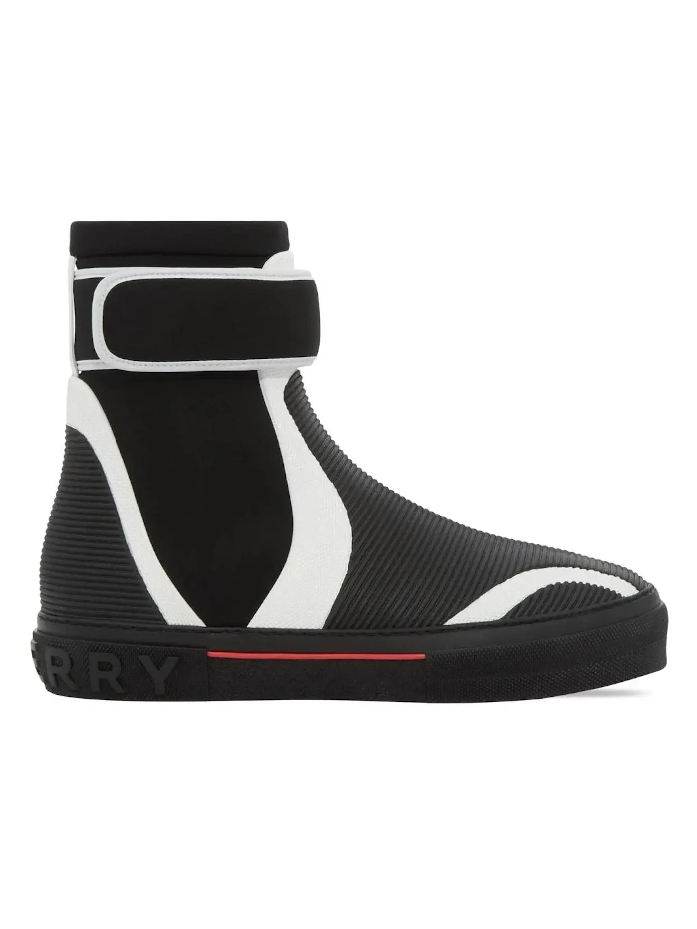 Мужские кроссовки высокие Burberry Sub High-top — изображение 1 из 1, черный/красный/белый