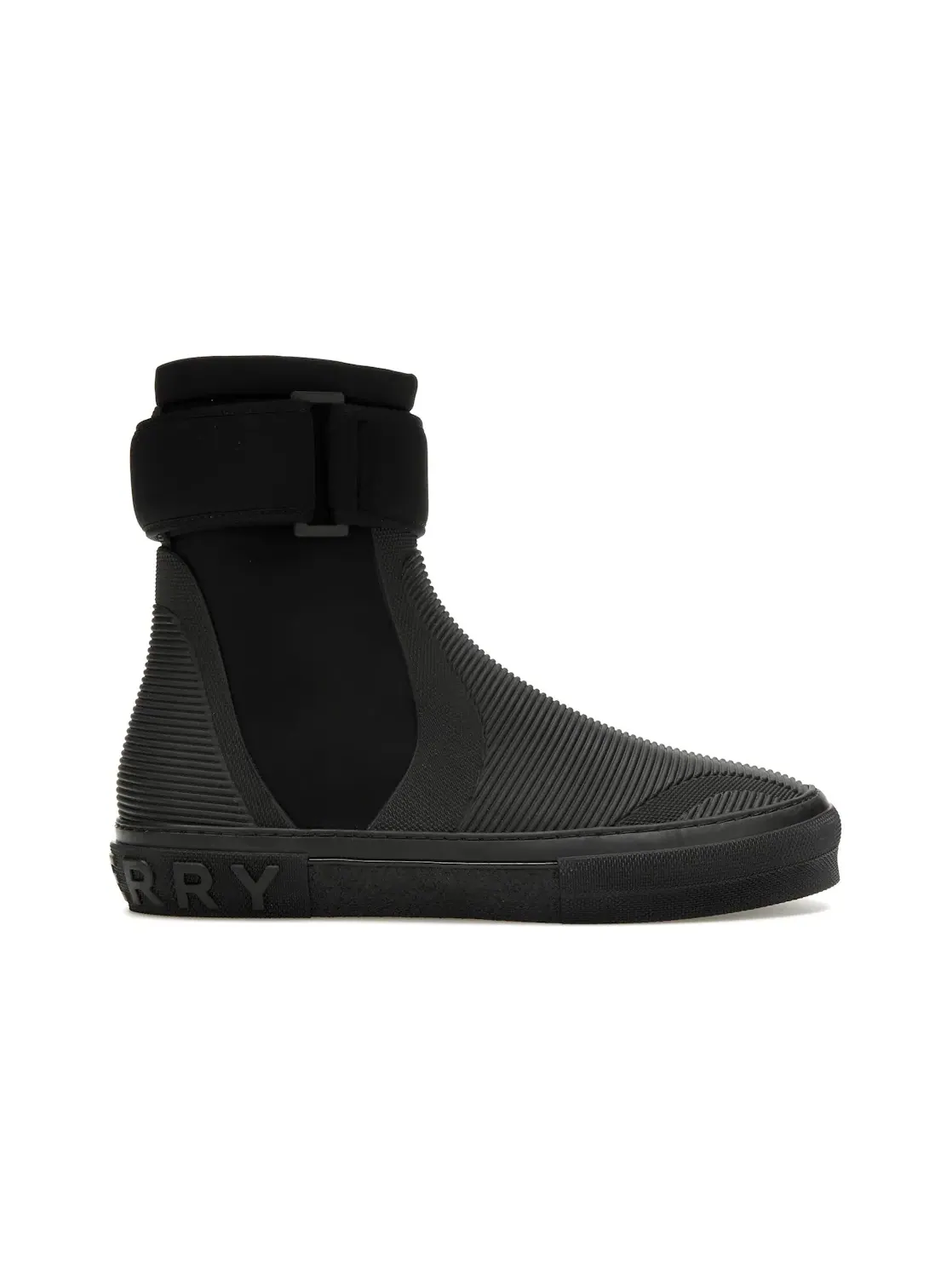 Мужские кроссовки высокие Burberry Burberry Sub High-Top Sneaker — изображение 1 из 4, черный