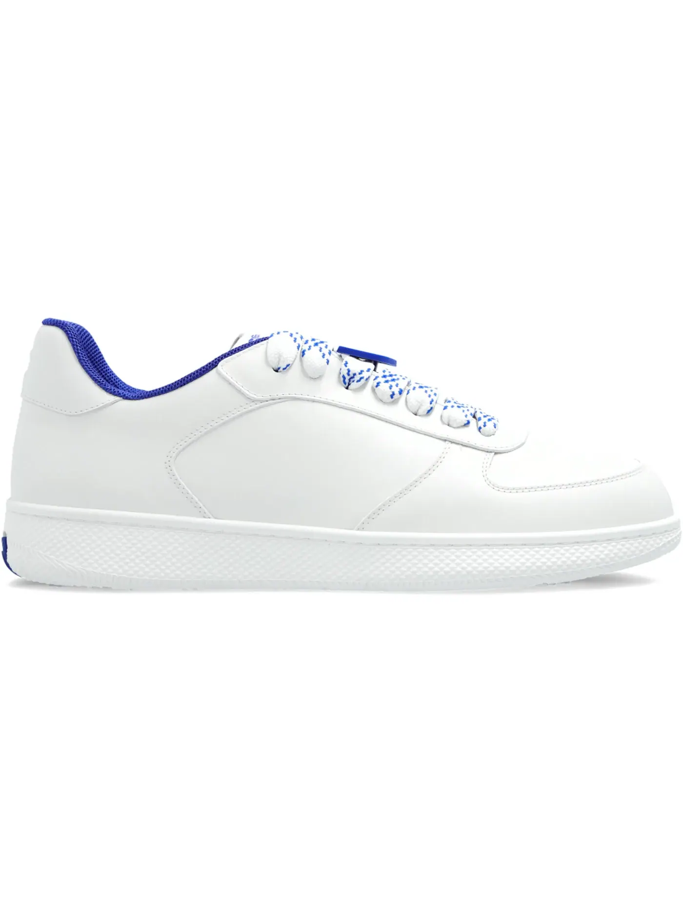 Мужские кожаные кроссовки Burberry Terrace Leather Sneakers — изображение 1 из 1, белый