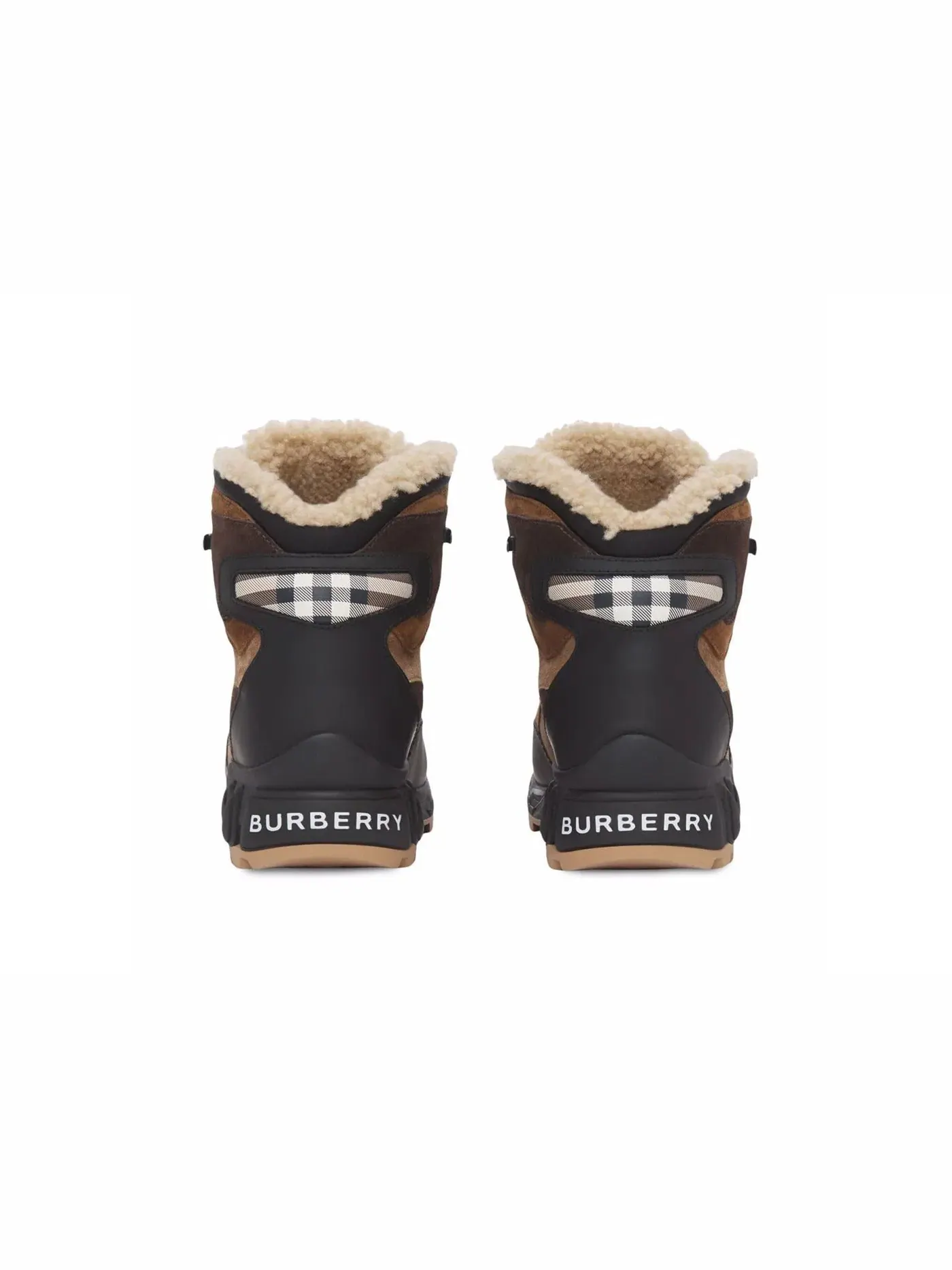 Мужские ботинки на меху Tor Burberry — изображение 3 из 4, черный/коричневый