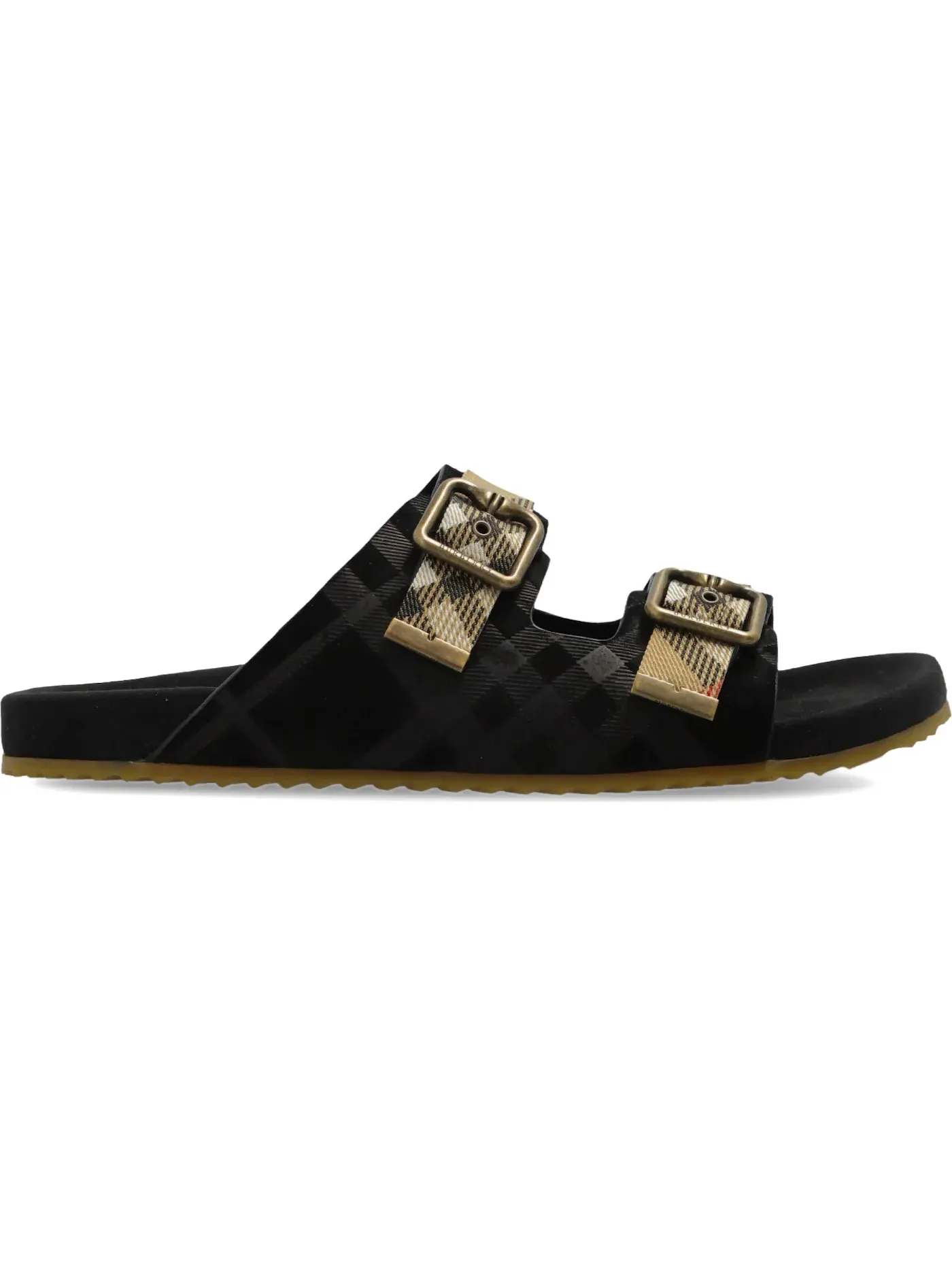 Мужские сандалии с принтом Burberry Urchin Sandal Burberry — изображение 1 из 1, черный