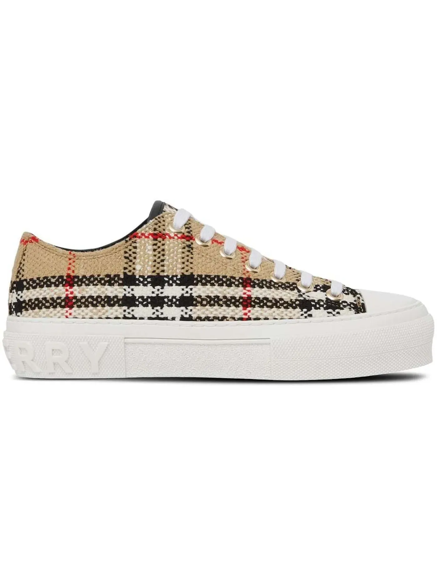 Женские кеды с принтом Burberry Vintage Check Boucle Low-Top Sneakers Burberry