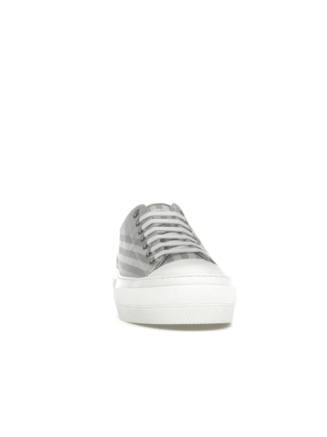 Мужские кроссовки с принтом Burberry Vintage Check Cotton Sneaker Burberry — изображение 2 из 4, серый/синий