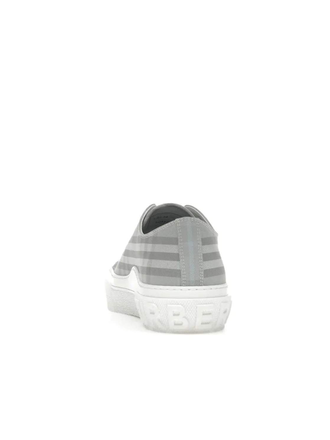 Мужские кроссовки с принтом Burberry Vintage Check Cotton Sneaker Burberry — изображение 4 из 4, серый/синий