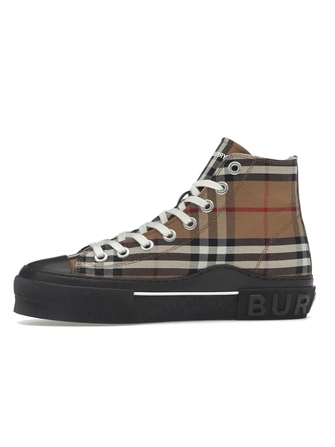 Мужские кроссовки с принтом Burberry Vintage Check High Top Burberry — изображение 3 из 4