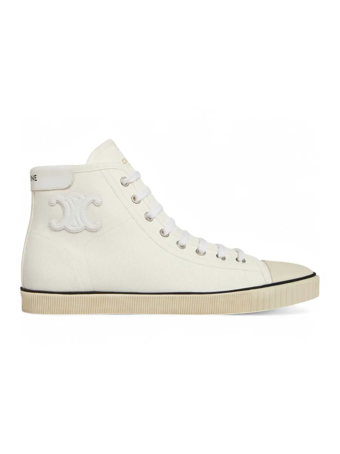 Женские кроссовки со шнуровкой Celine Blank Mid Lace Up Celine — изображение 1 из 1, белый