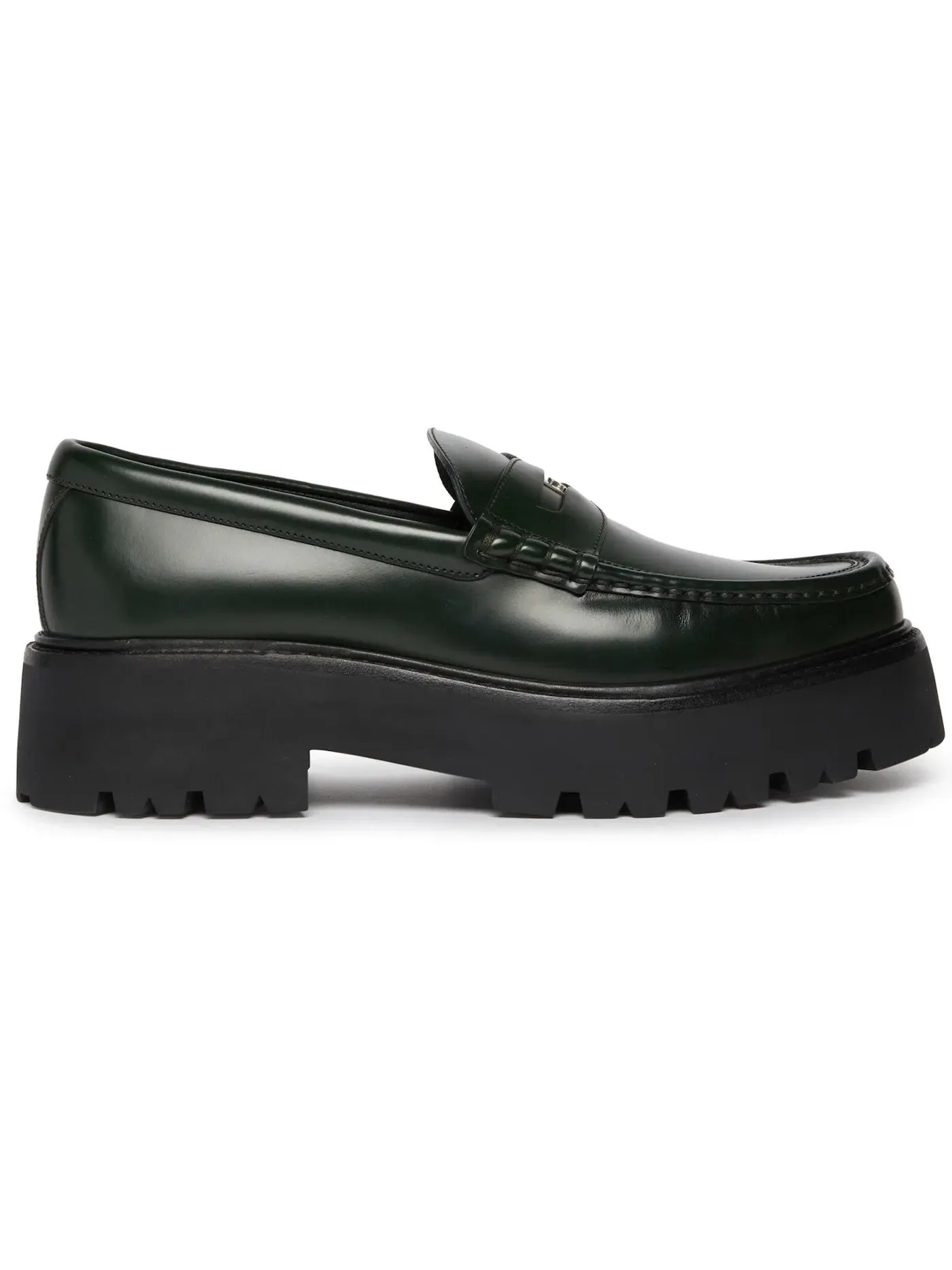 Мужские лоферы с толстой подошвой Celine Chunky Bull Penny Loafers Celine — изображение 1 из 1, зеленый