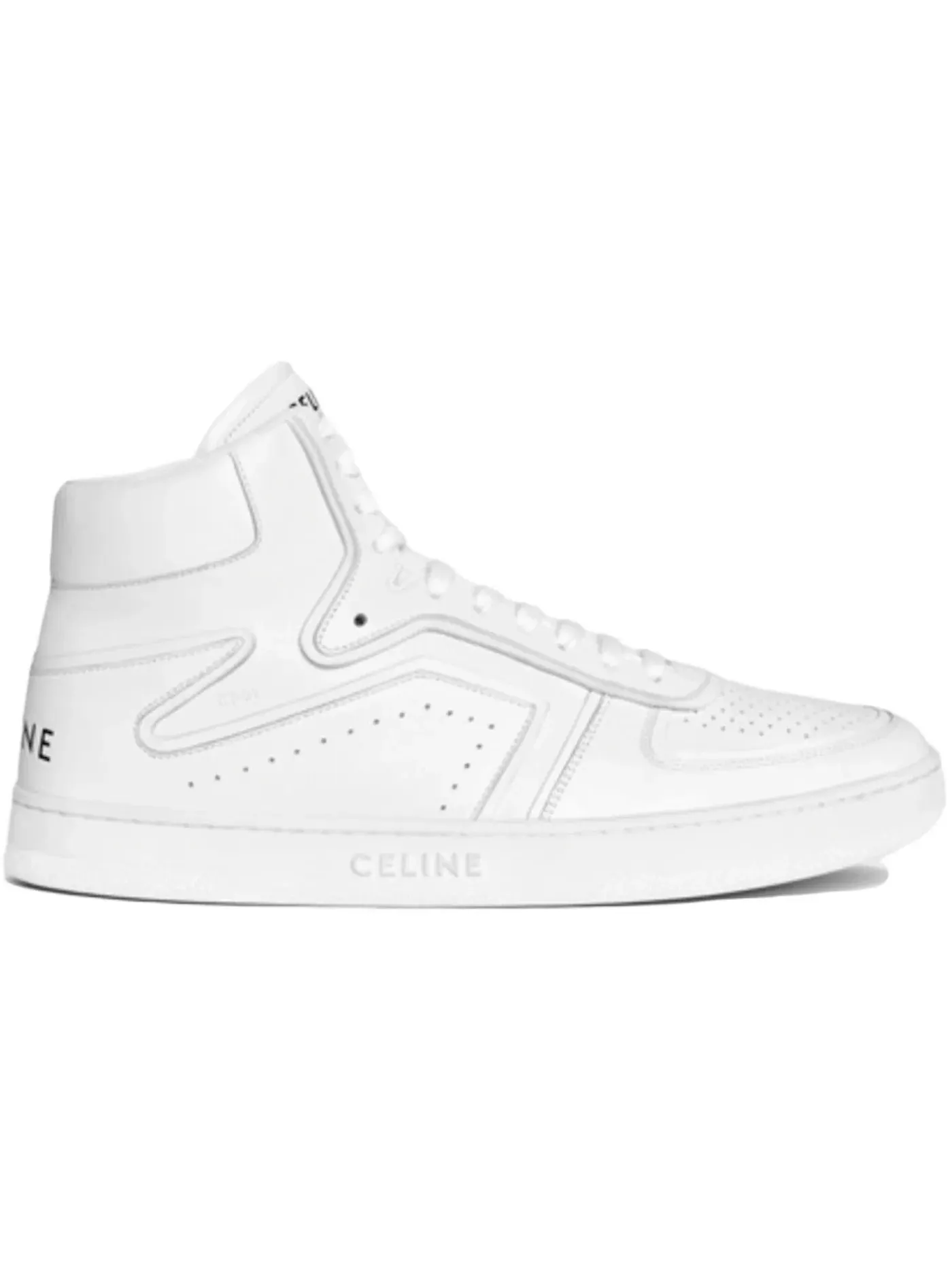 Мужские высокие кеды Celine CT-01 Z Trainer — изображение 1 из 1, белый/белый/черный