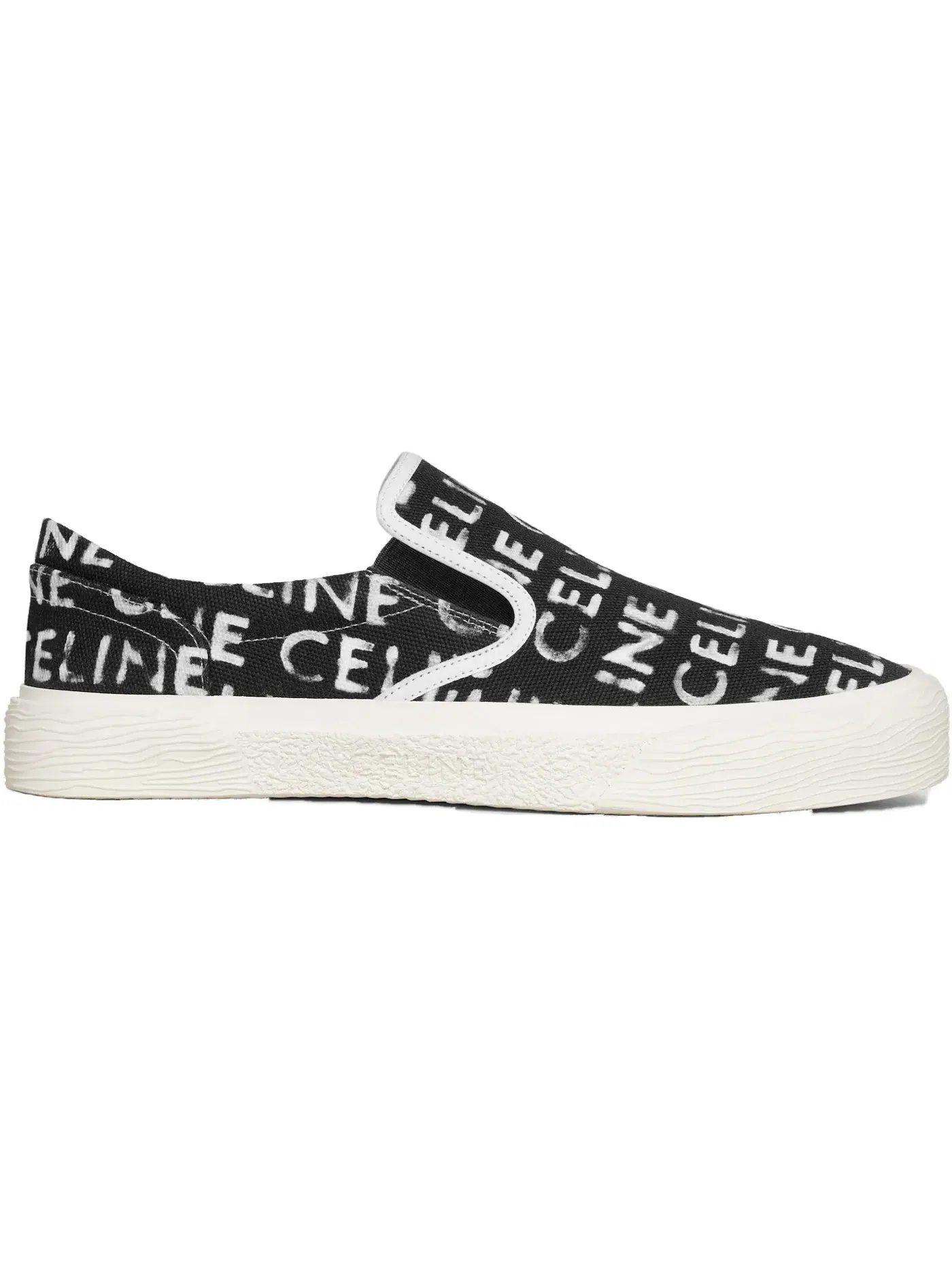 Мужские кроссовки с принтом Celine Elliot Slip On Celine — изображение 1 из 1, черный/белый