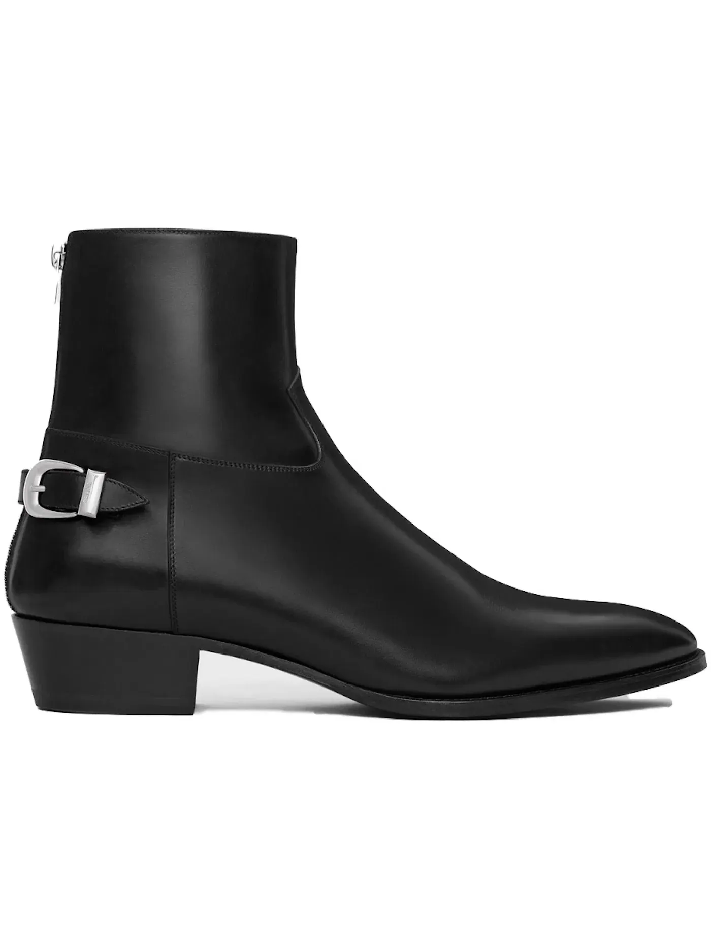 Мужские ботинки Celine Isaac Buckle Zipped Boot — изображение 1 из 1, черный