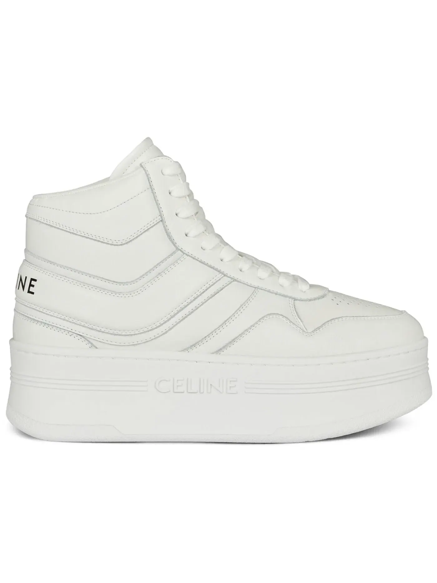 Женские кроссовки на платформе Celine Mid Block Sneaker Celine — изображение 1 из 1, белый