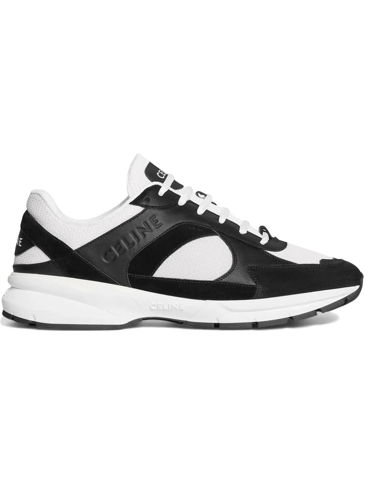 Мужские кроссовки Celine Runner CR-03 Low Top Celine — изображение 1 из 1, черный/белый