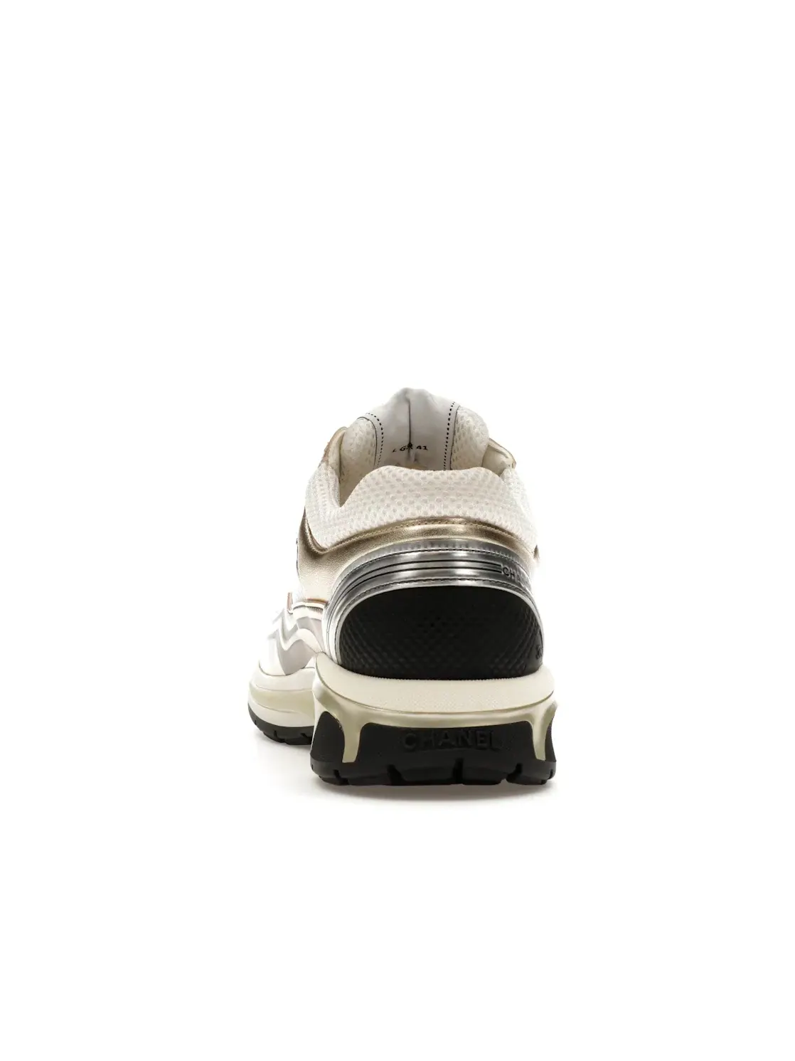 Женские кроссовки с золотистым покрытием Chanel CC Runner — изображение 4 из 4, золотистый/белый/черный