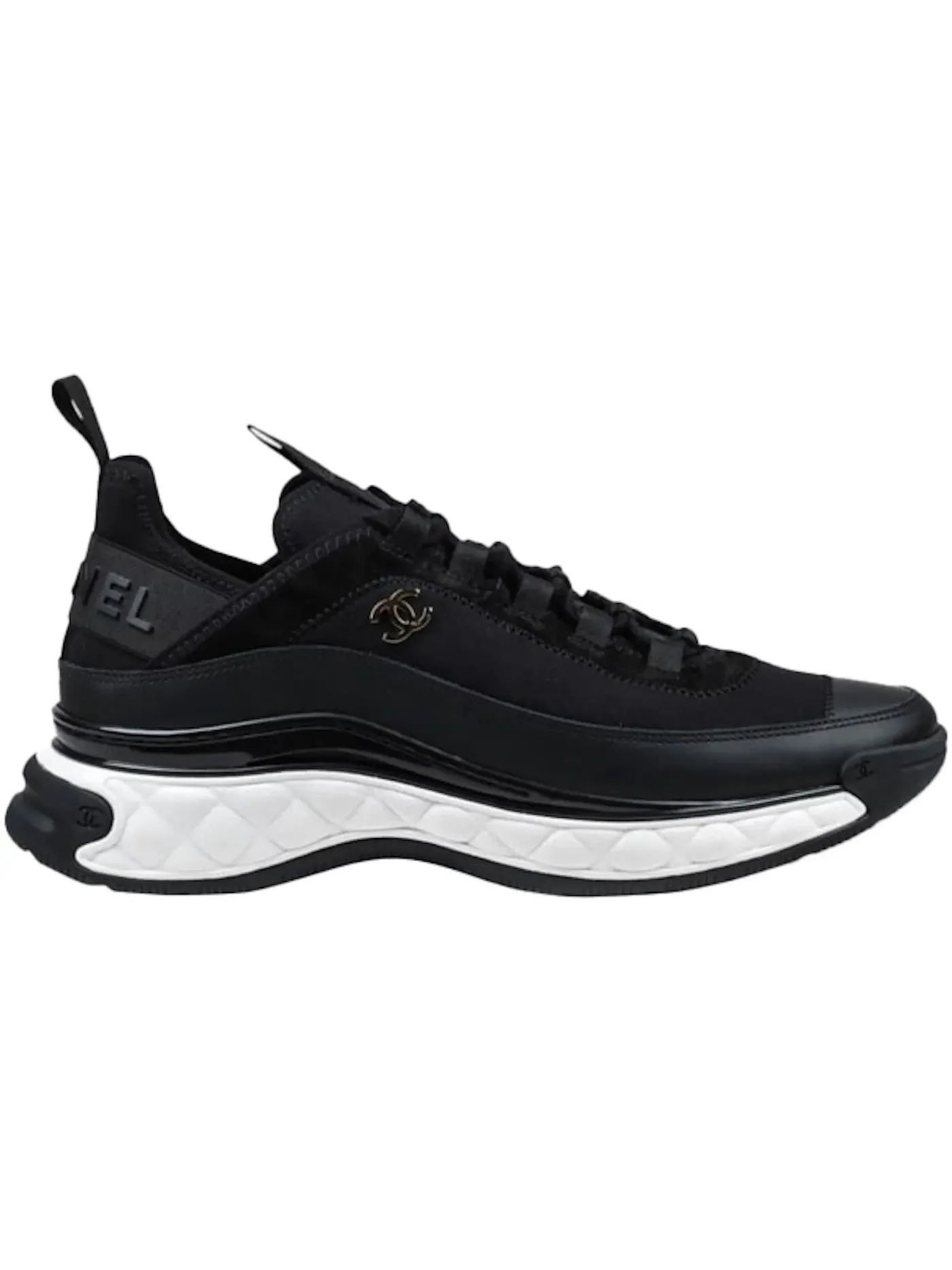 Женские кроссовки Chanel Low Top Trainer — изображение 1 из 1, черный/белый