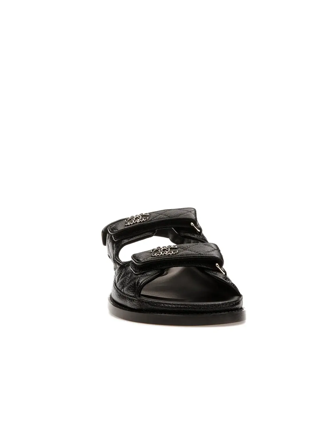Женские сандалии стеганые Chanel Quilted Dad Sandal Chanel — изображение 2 из 4, черный