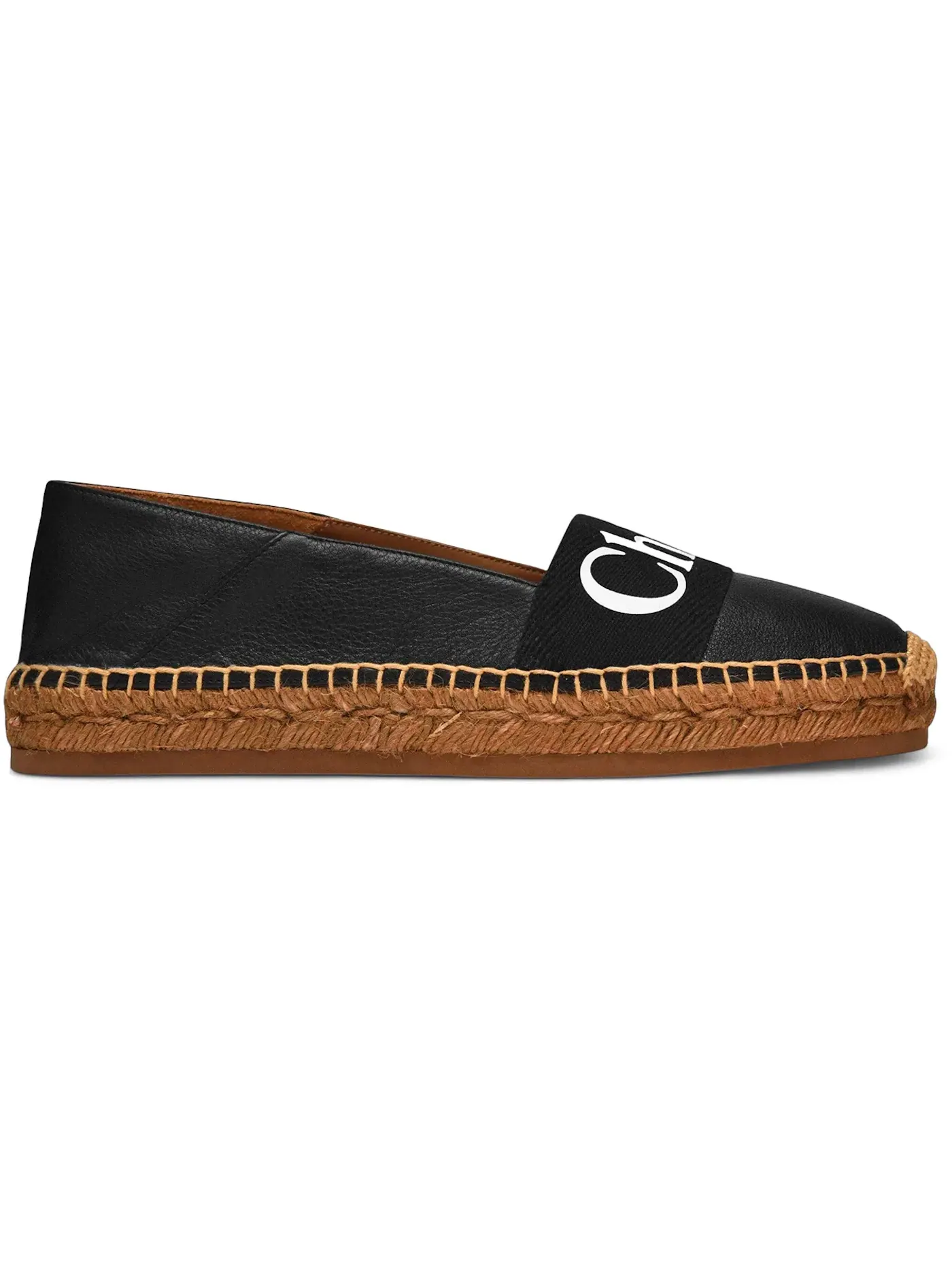 Женские балетки Chloe Woody Flat Espadrilles — изображение 1 из 1, черный