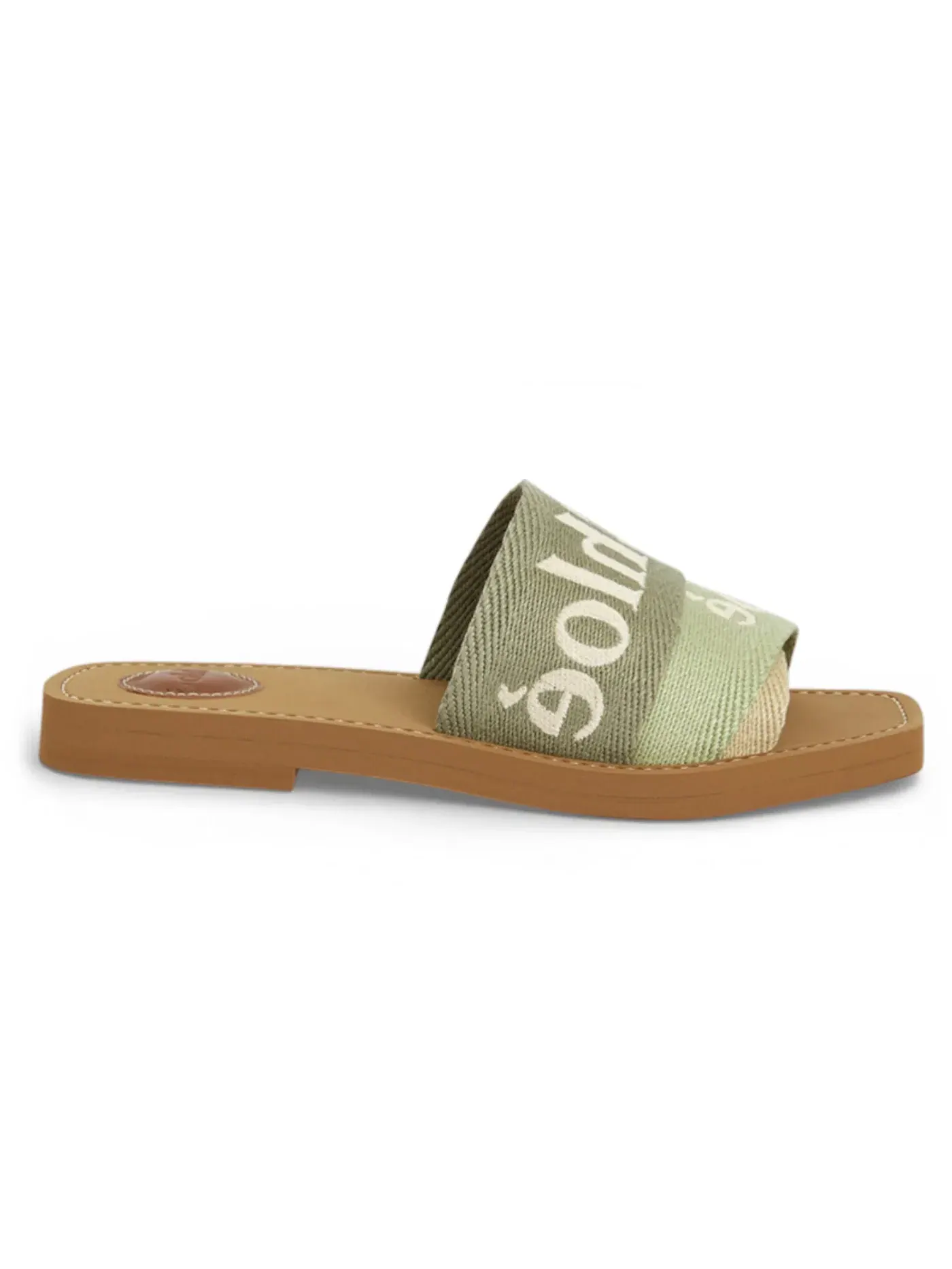 Женские мюли Chloe Woody Mule Khaki — изображение 1 из 1