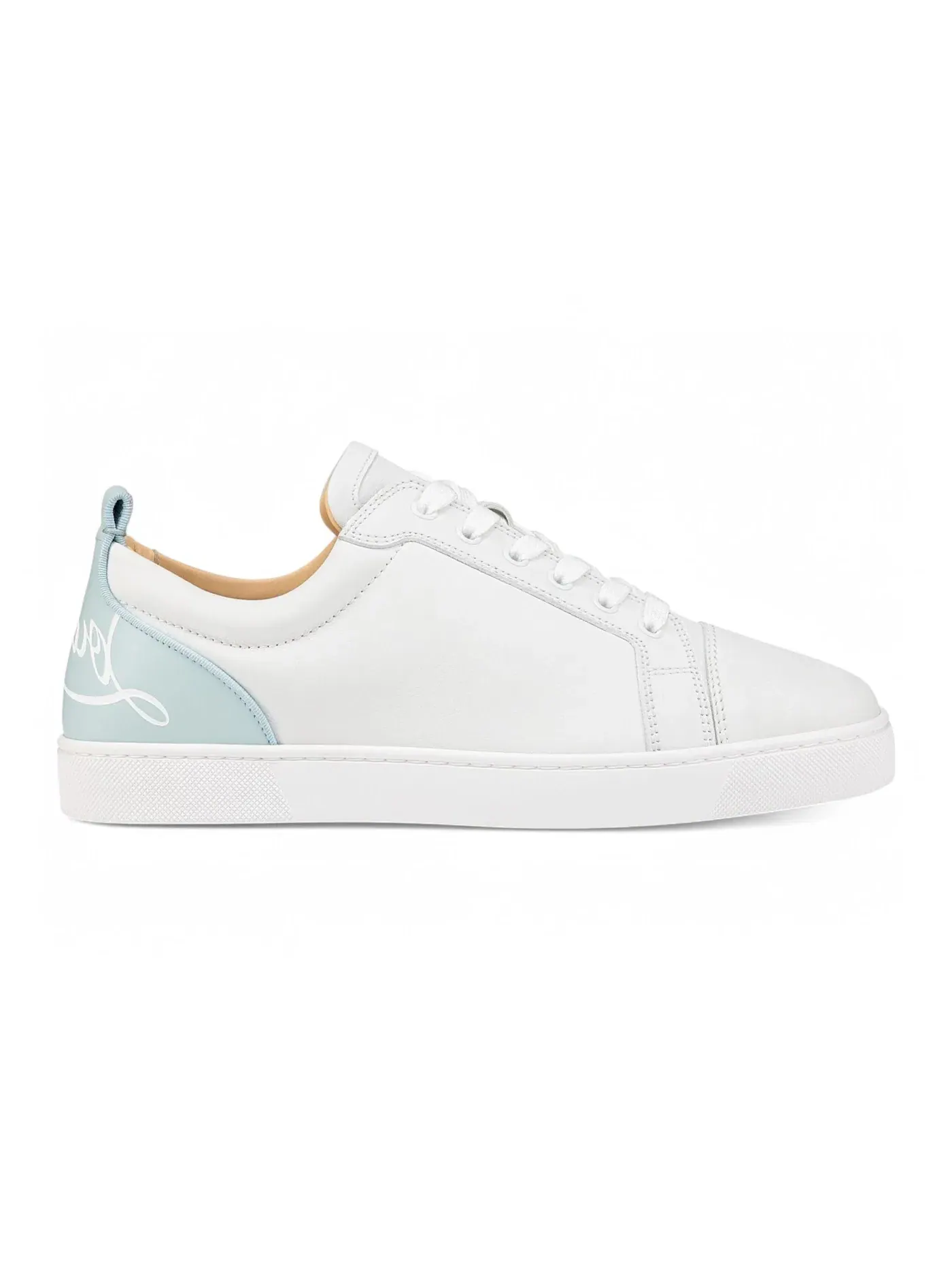 Мужские кеды с принтом Christian Louboutin Fun Louis Junior Flat — изображение 1 из 1, белый