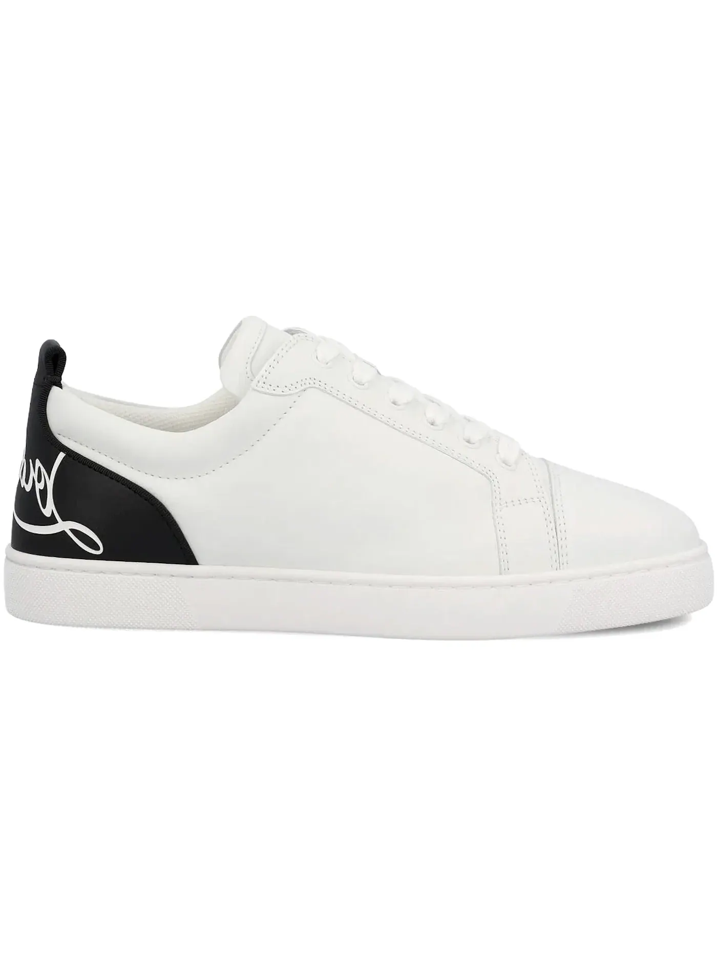 Мужские кеды с принтом Christian Louboutin Fun Louis Junior — изображение 1 из 1, белый/черный