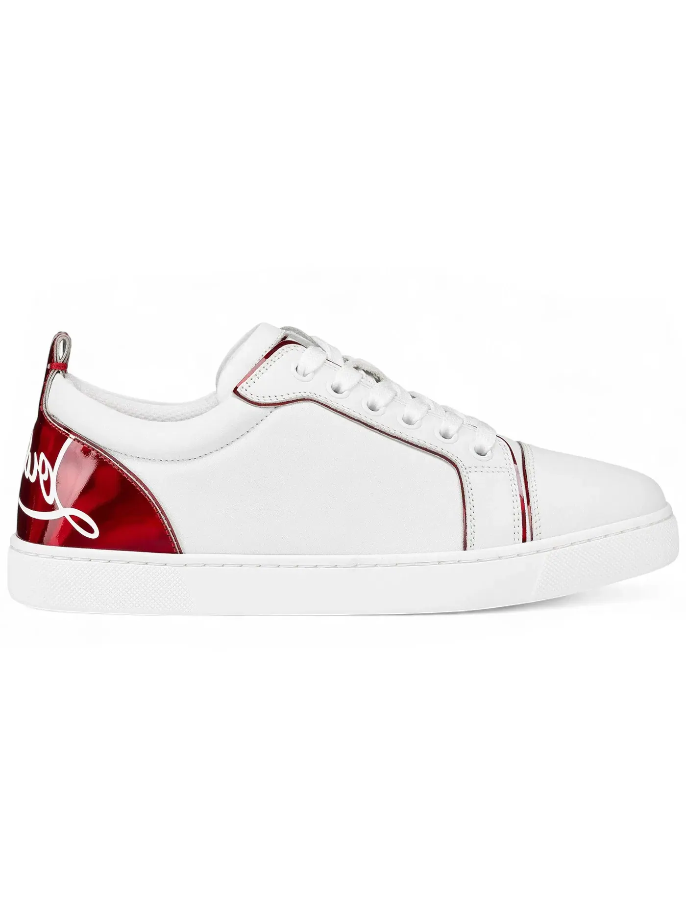 Женские кроссовки с принтом Christian Louboutin Fun Louis Junior — изображение 1 из 1, белый