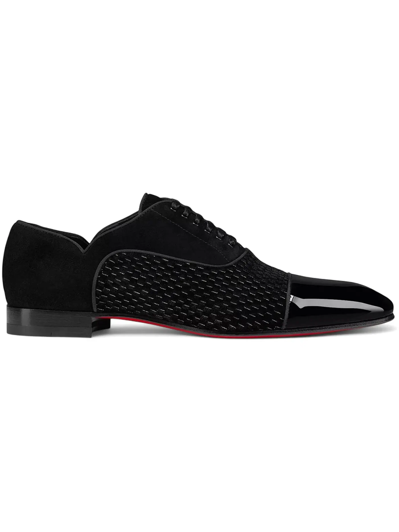 Мужские оксфорды с принтом Greggy Chick Christian Louboutin — изображение 1 из 1, черный