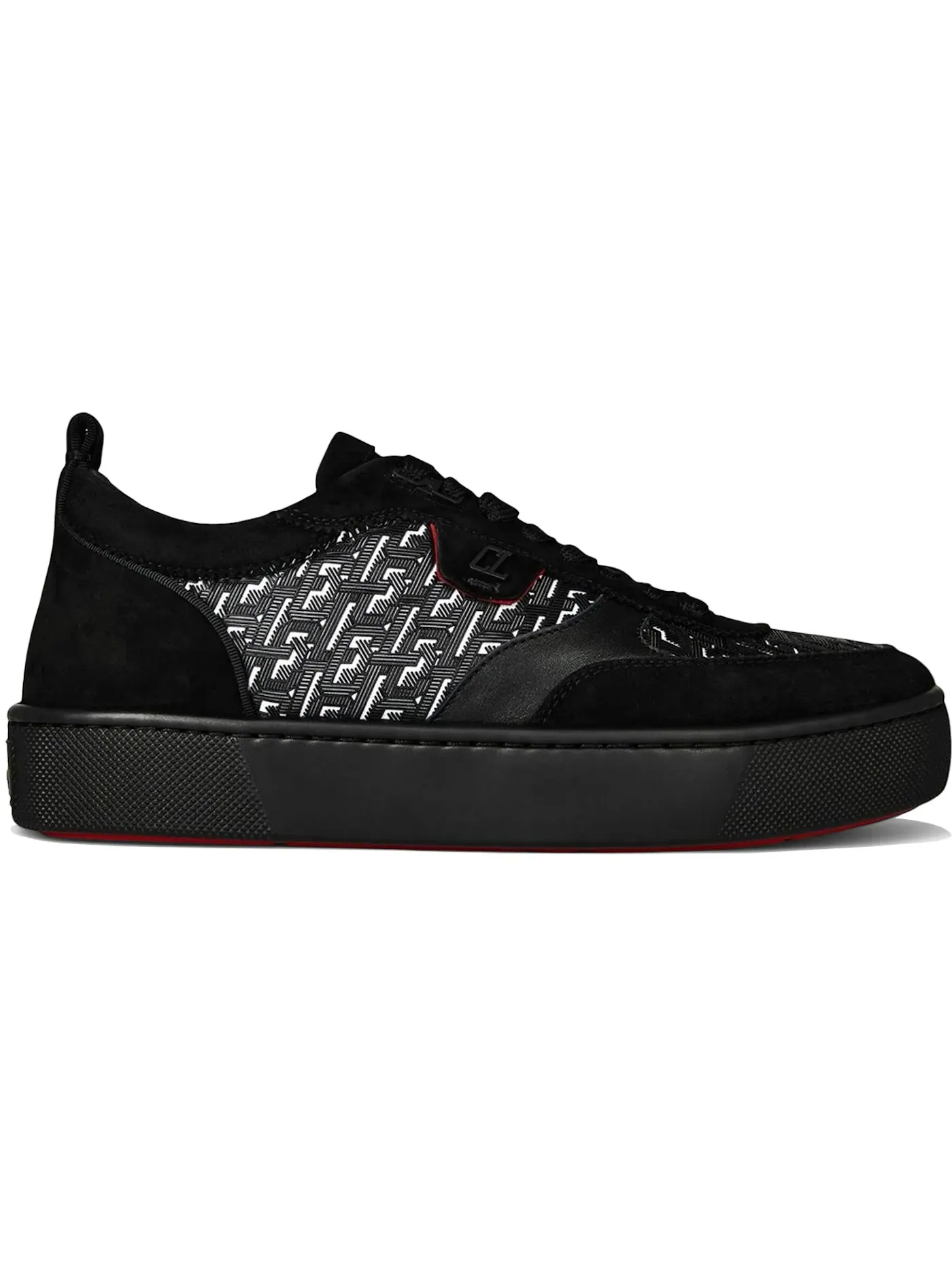 Мужские кроссовки кожаные Christian Louboutin Happyrui Flat — изображение 1 из 1, белый