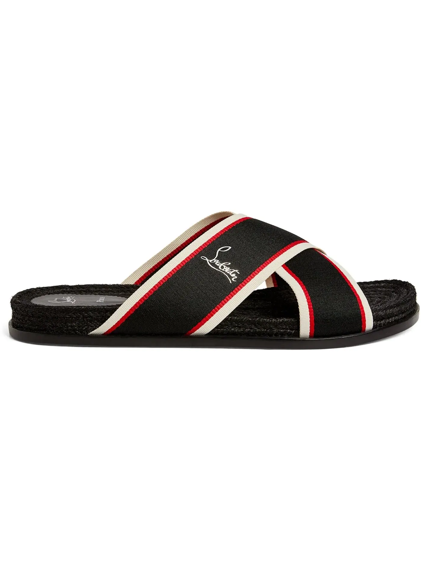 Мужские сандалии Christian Louboutin Hot Cross Flat — изображение 1 из 1, мульти/черный