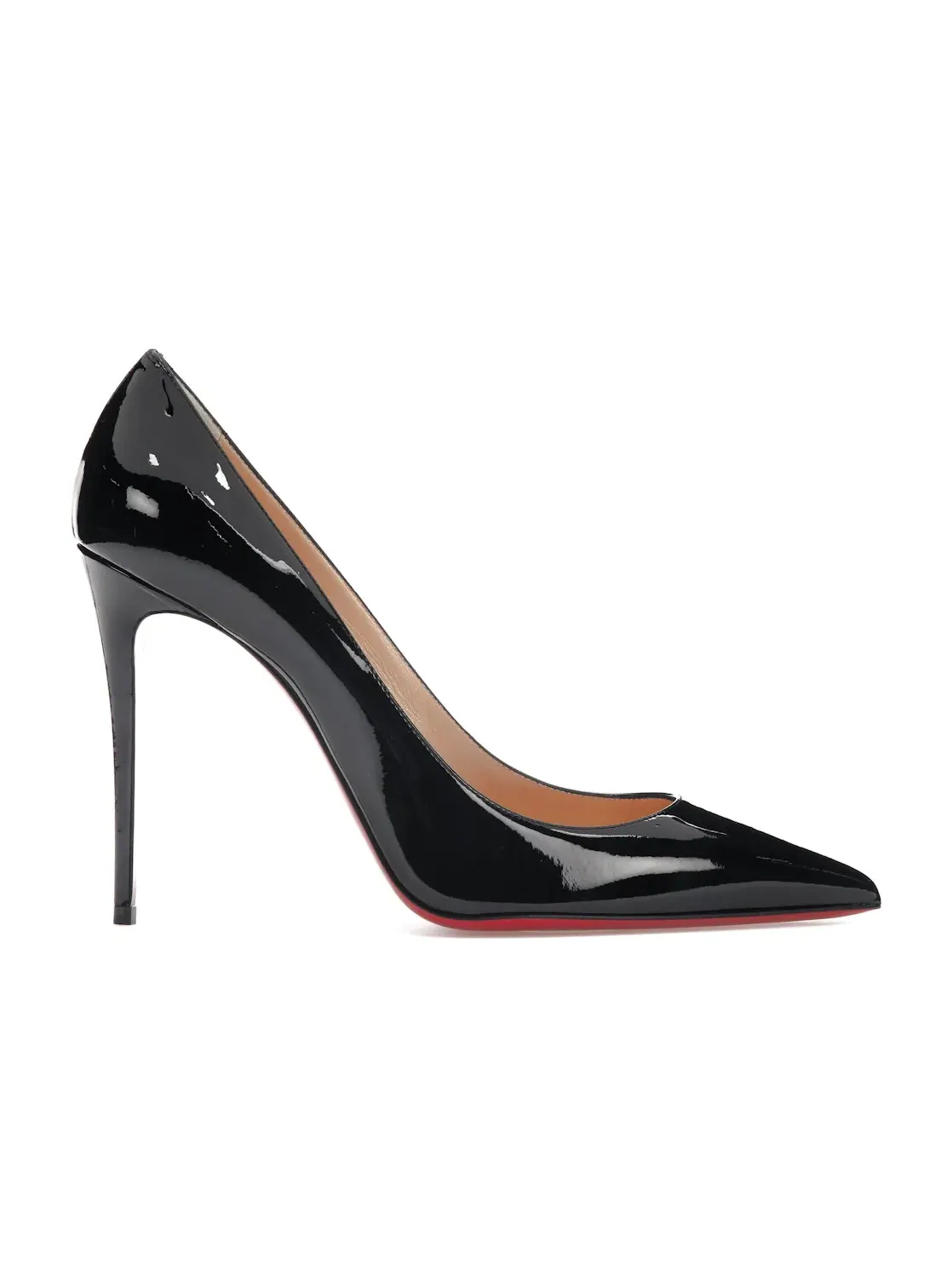 Женские туфли на каблуке с острым носком Christian Louboutin — изображение 1 из 4, черный/красный