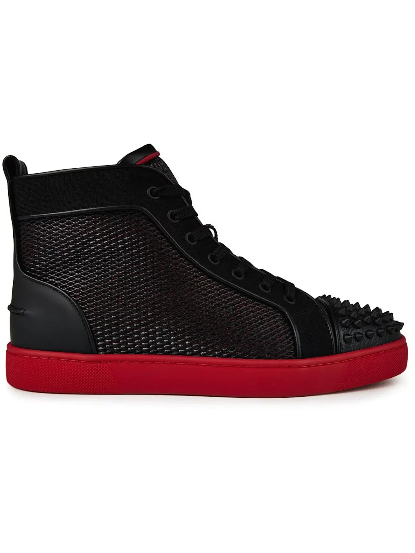 Мужские кеды с шипами Christian Louboutin Lou Spikes Orlato Flat — изображение 1 из 1, черный