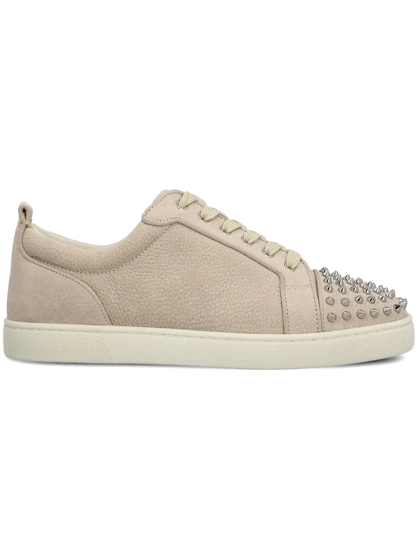 Мужские кеды с шипами Christian Louboutin Louis Junior Spikes — изображение 1 из 1, бежевый