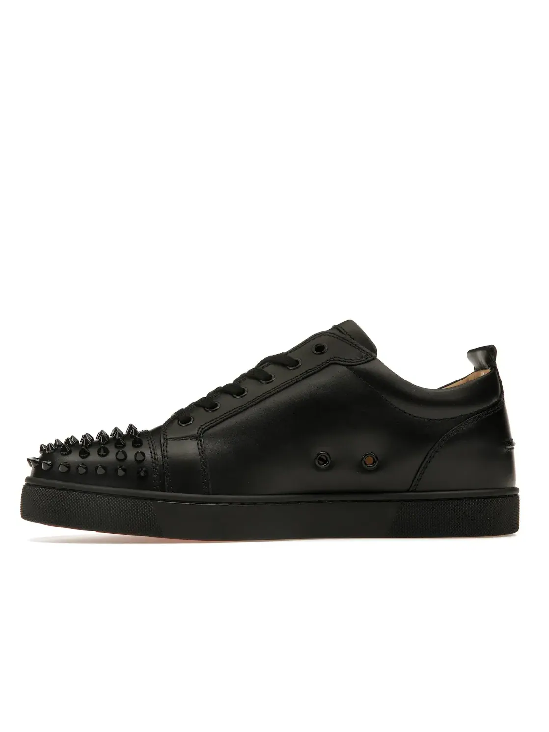 Мужские кеды с шипами Christian Louboutin Louis Junior Spikes Flat — изображение 3 из 4, черный/серебристый