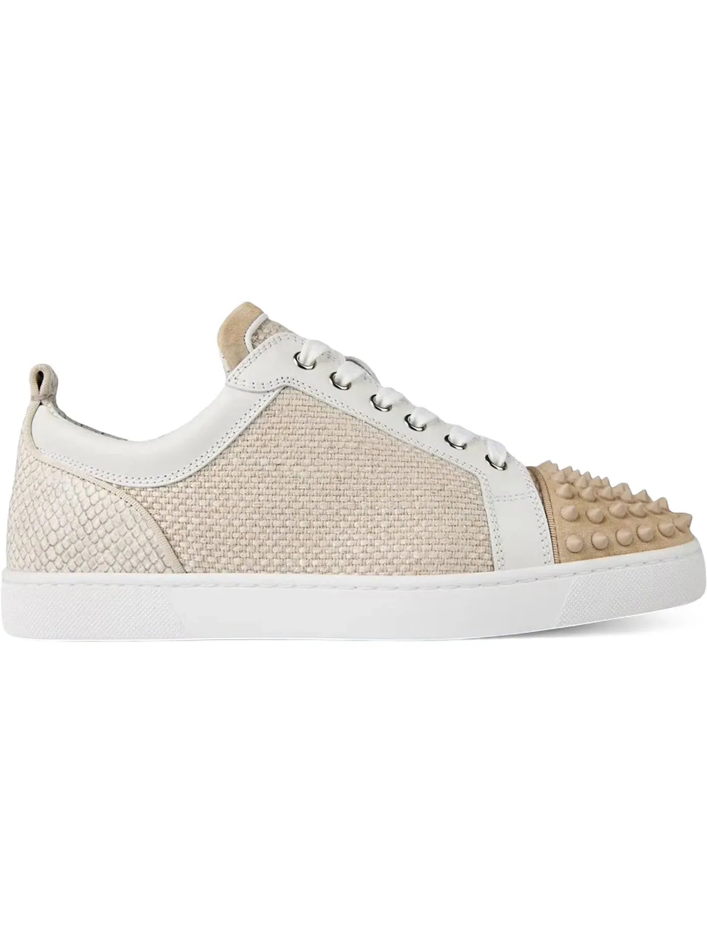 Мужские кеды с шипами Christian Louboutin Louis Junior Spikes Orlato — изображение 1 из 1, прозрачный