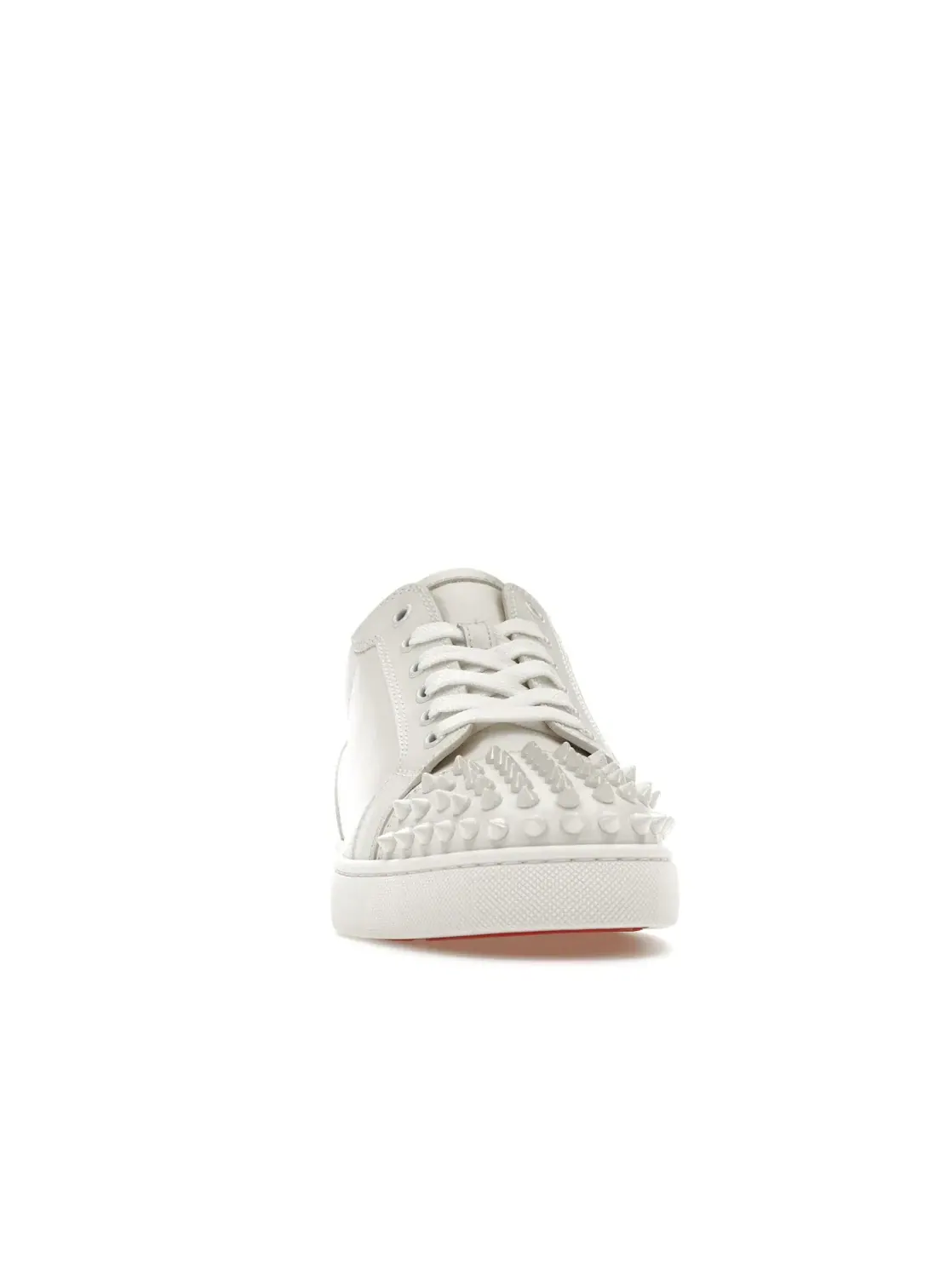 Мужские кроссовки с шипами Christian Louboutin Louis Junior Spikes — изображение 2 из 4, белый