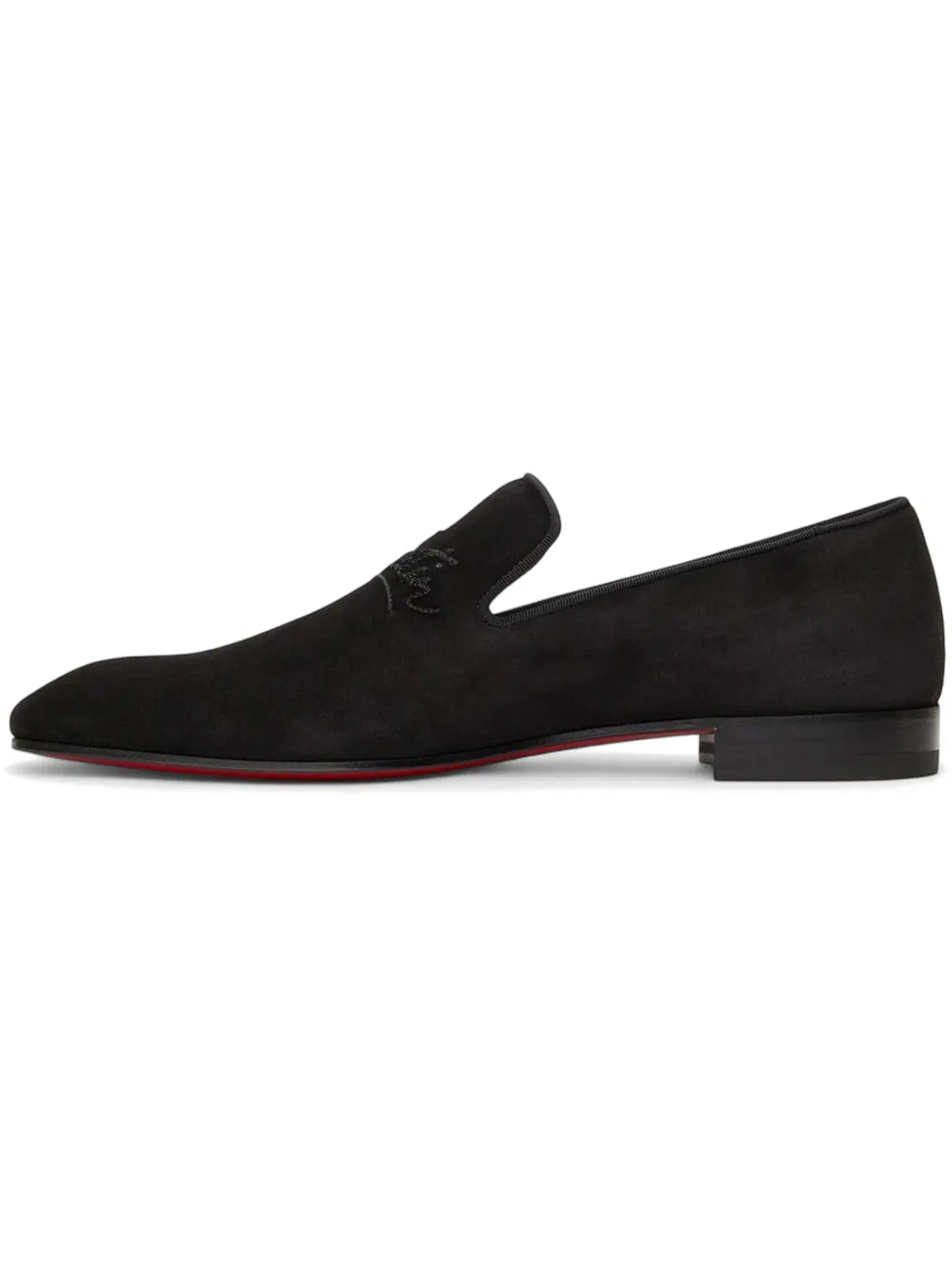 Мужские лоферы с принтом Navy Dandelion Christian Louboutin — изображение 3 из 3, черный
