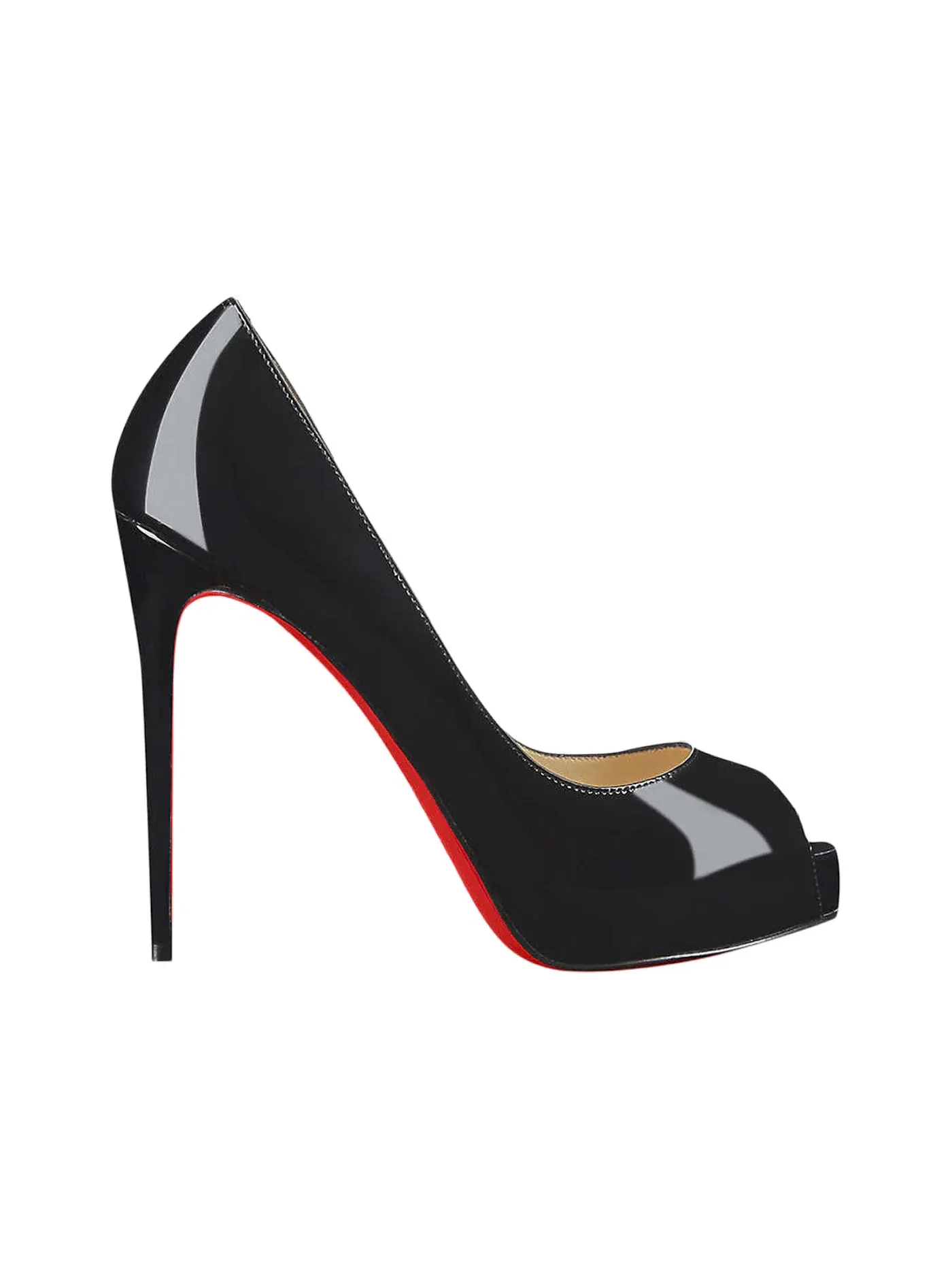 Женские туфли на каблуке Christian Louboutin New Very Prive 120 Pump — изображение 1 из 2, черный/красный
