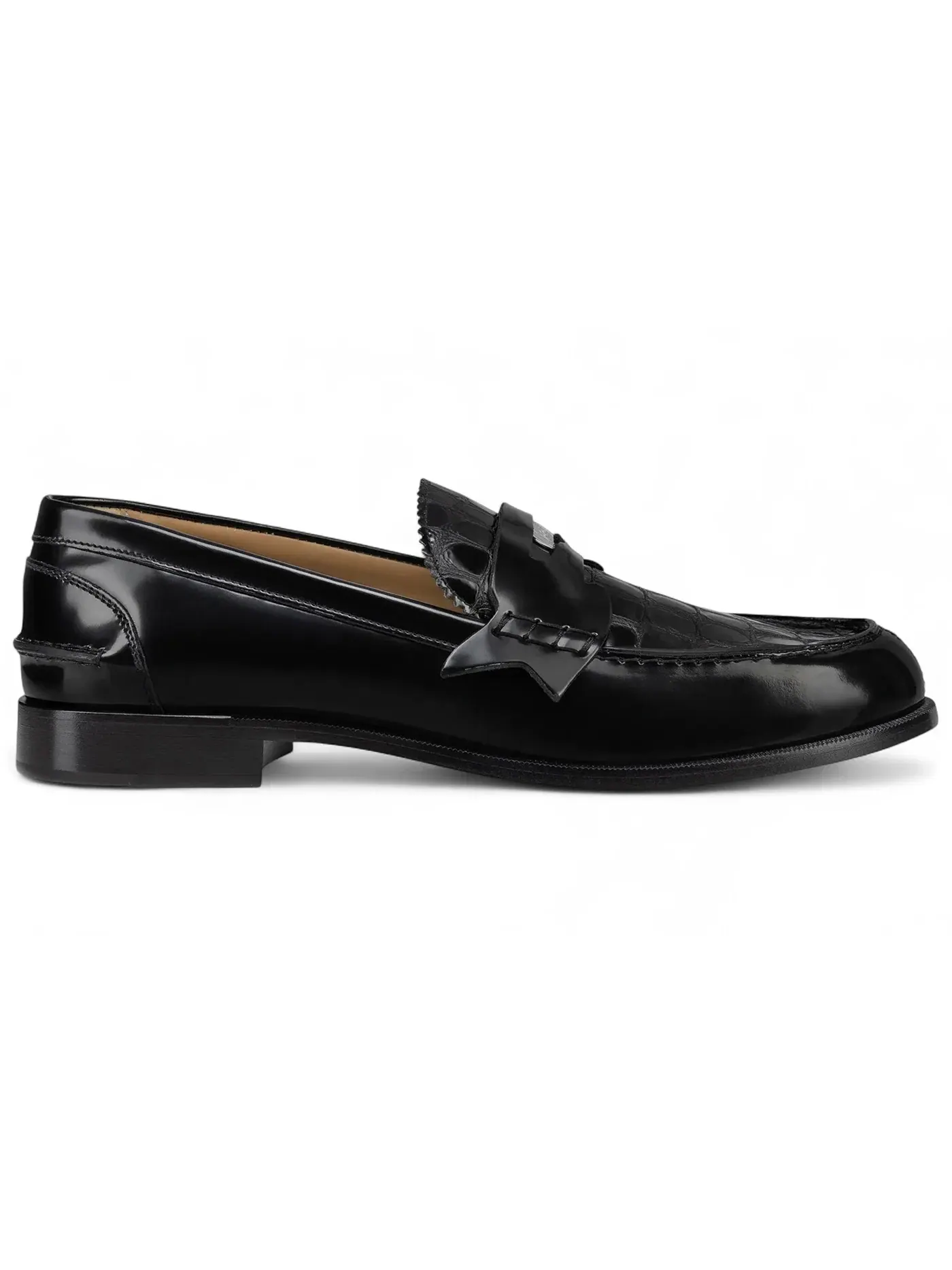 Мужские лоферы из крокодиловой кожи Christian Louboutin — изображение 1 из 1, черный