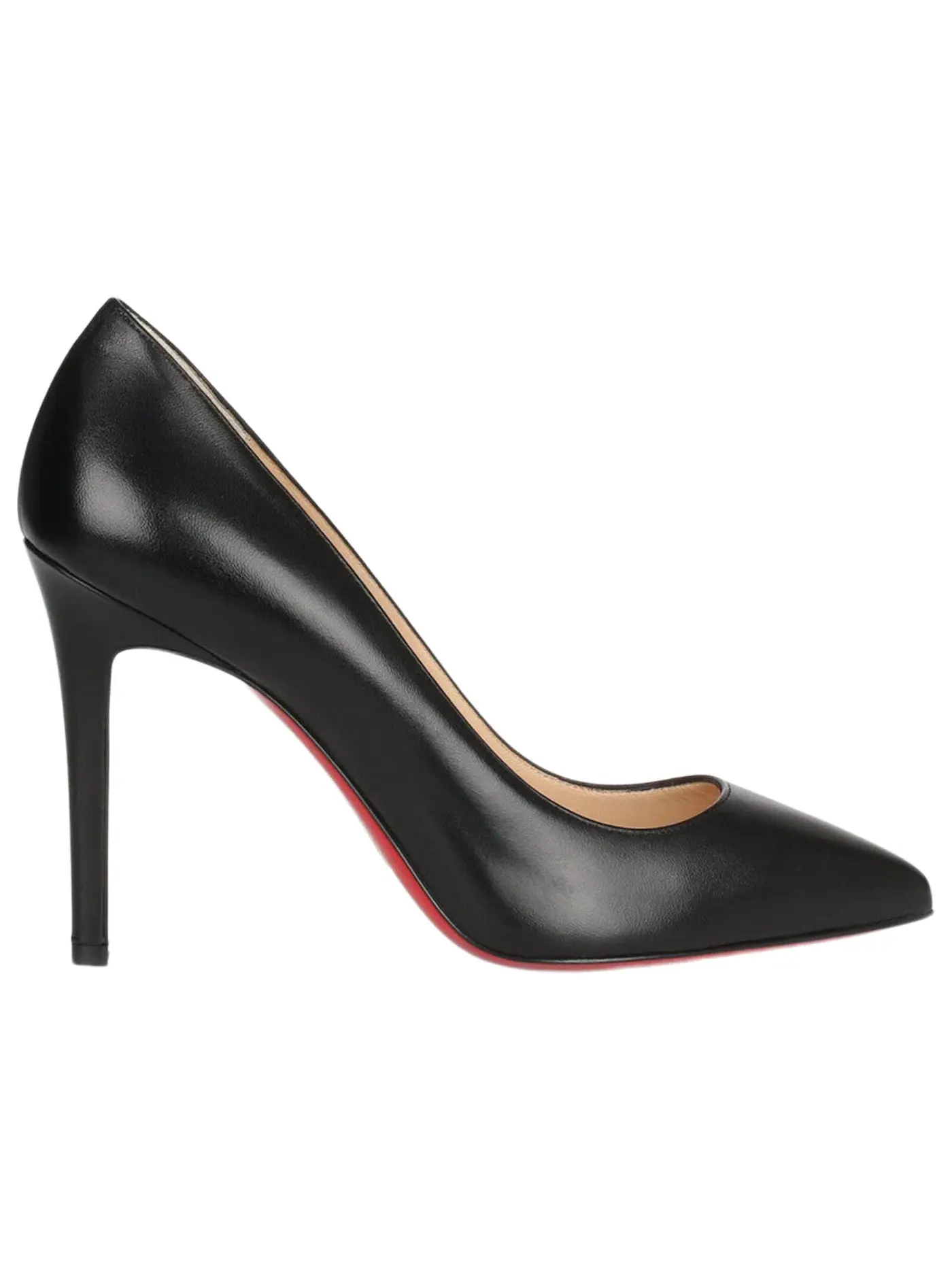 Женские туфли на каблуке с острым мысом Pigalle Christian Louboutin — изображение 1 из 2, черный красный