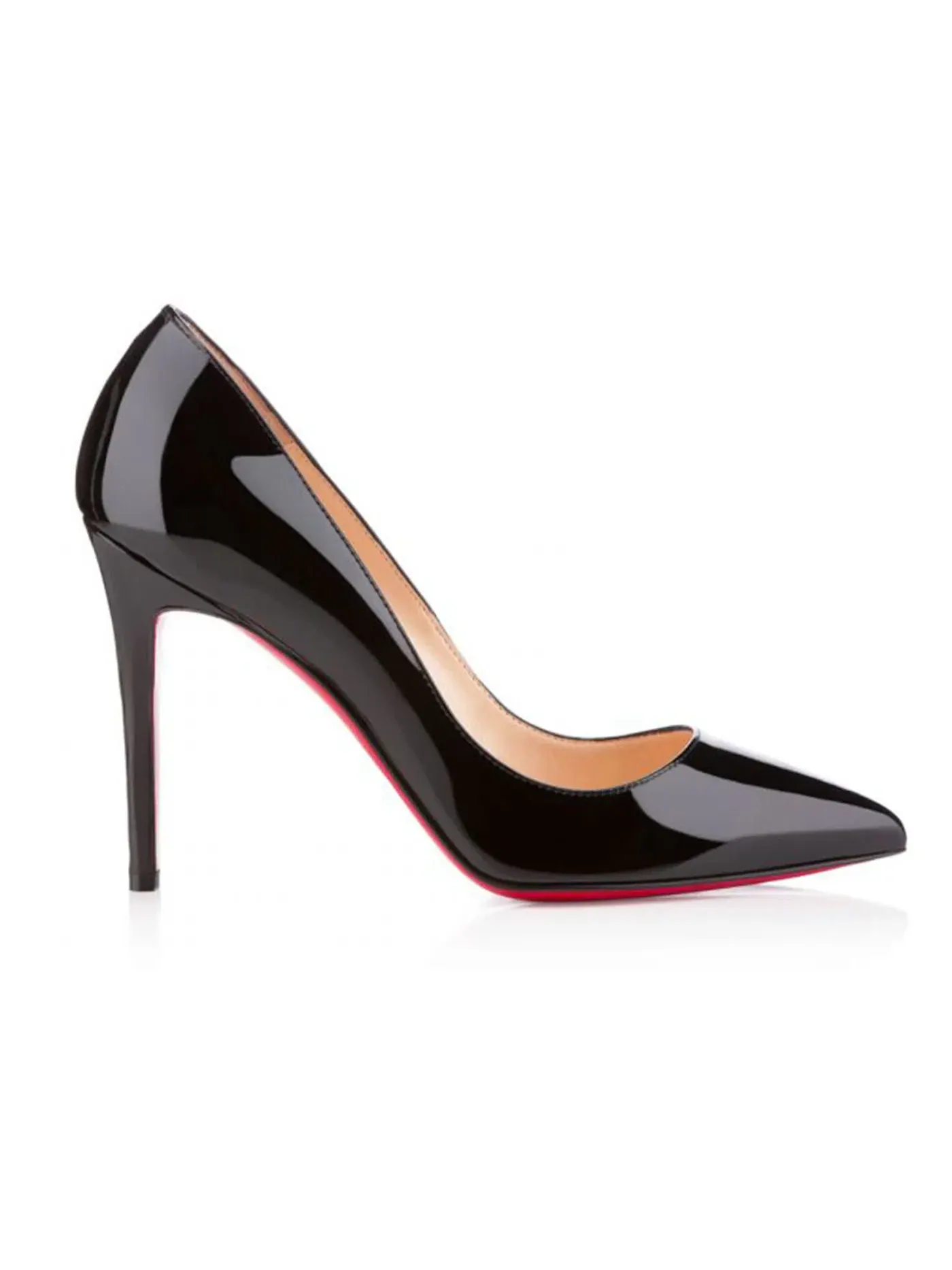 Женские туфли на каблуке с острым носком Christian Louboutin Pigalle 100mm Pump — изображение 1 из 2, черный